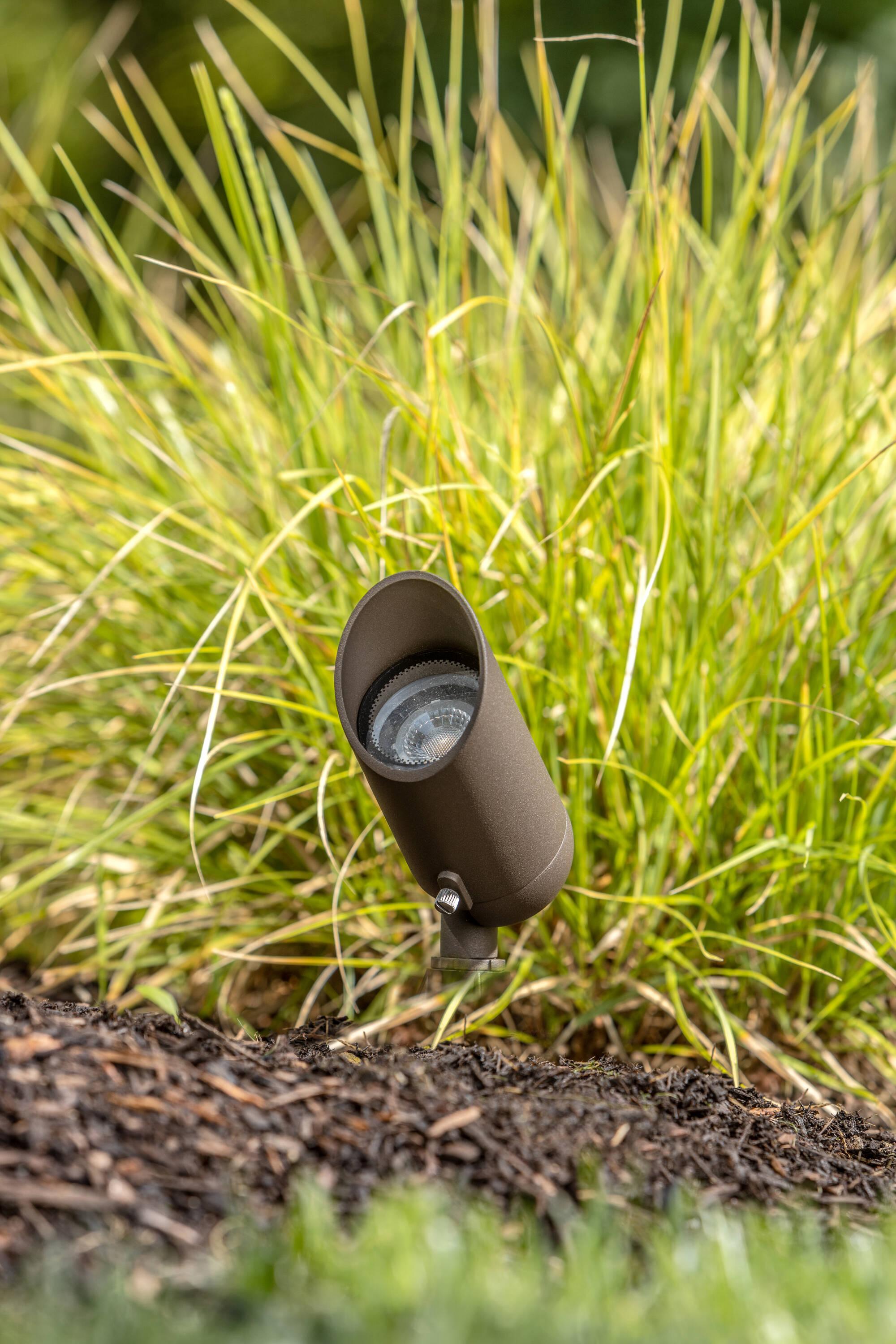 LumaCore 2.5" Textured Brown LED Outdoor Spot Light