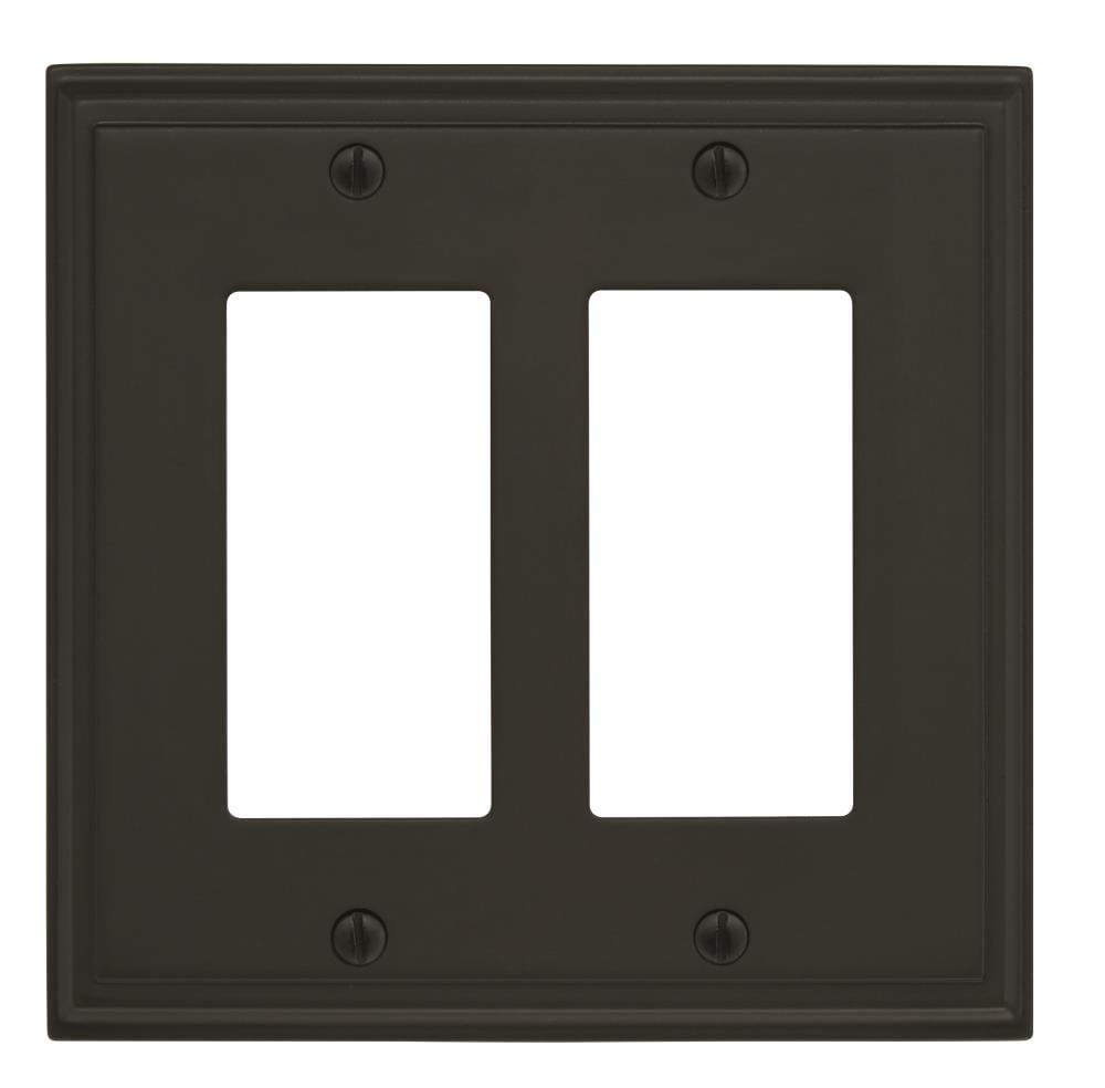 Amerock Mulholland 2 Rocker Black Bronze Wall Plate
