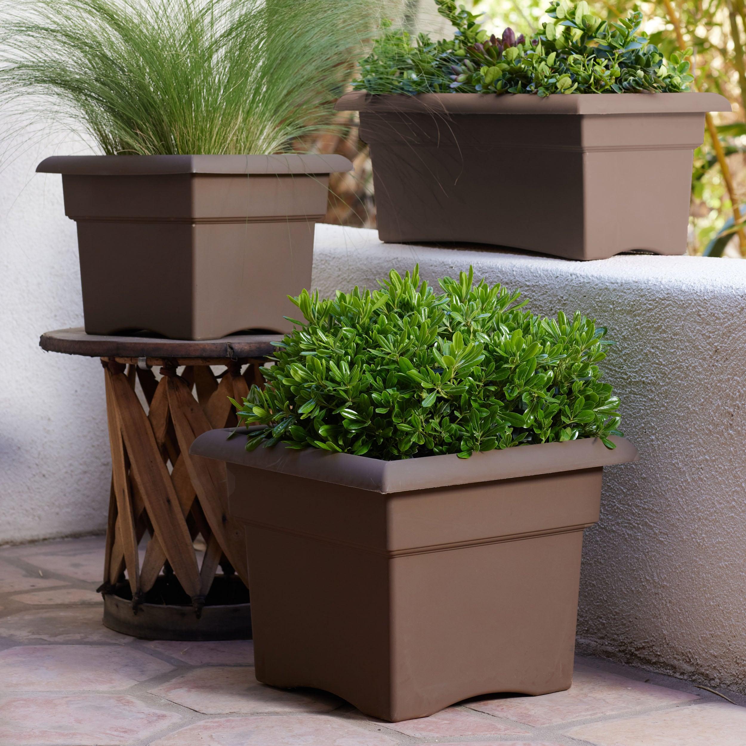 Bloem Veranda Deck Box Square Planter