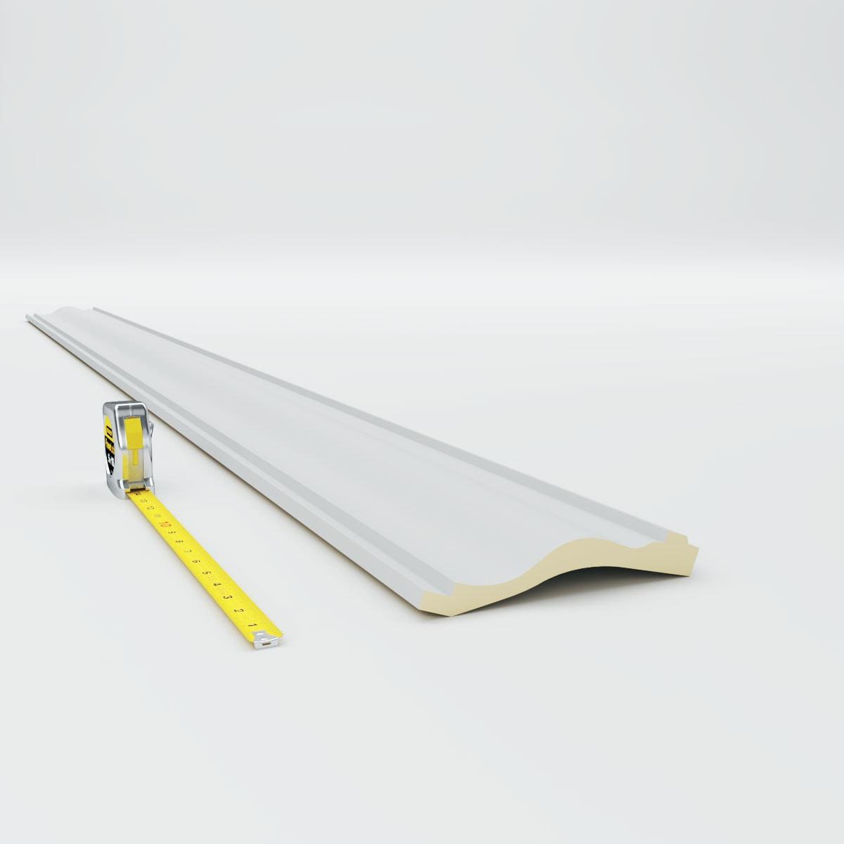 Ekena Millwork 7 1/8"H x 3 1/4"P x 7 3/4"F x 94 1/2"L Milton Smooth Crown Moulding