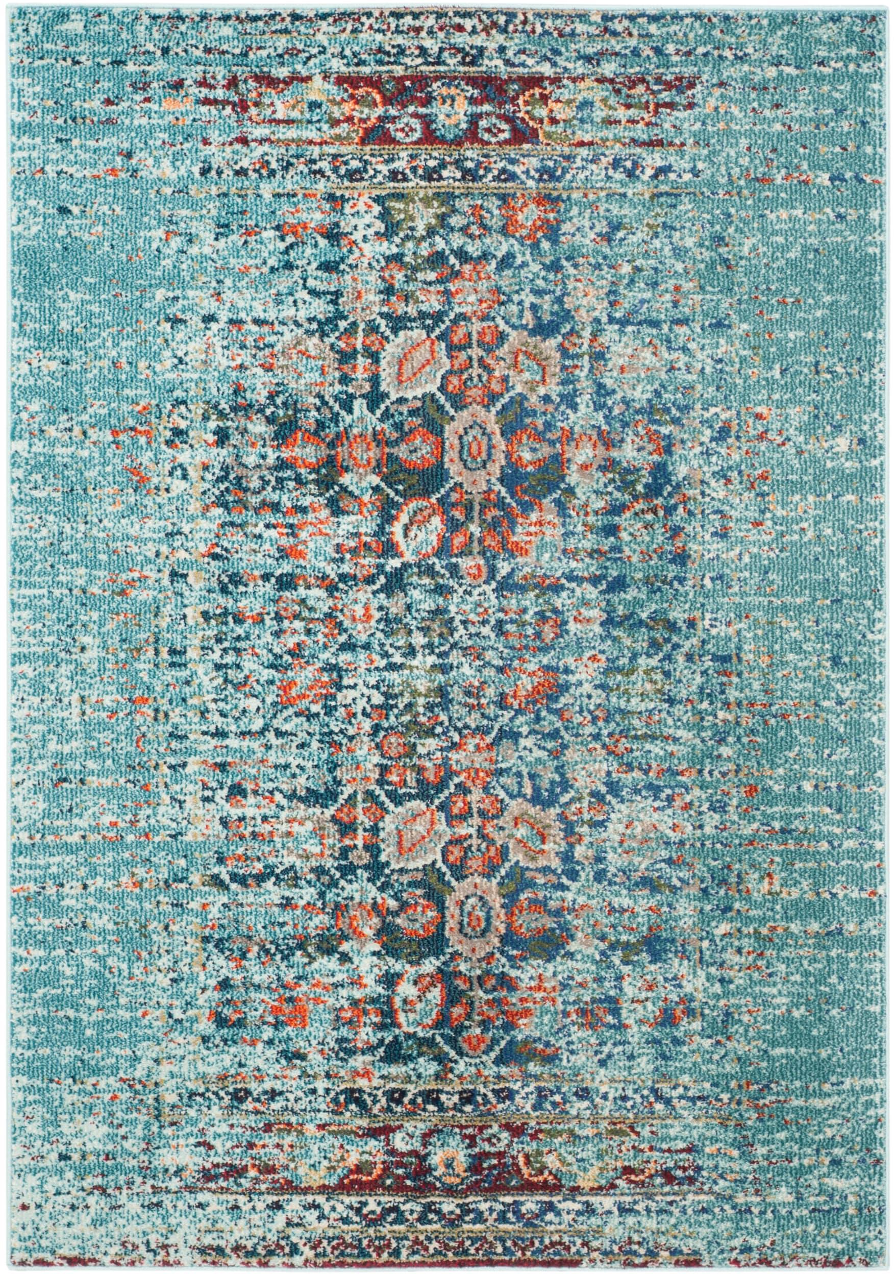 SAFAVIEH Monaco Annabelle Vintage Area Rug, Blue/Multi, 3' x 5'