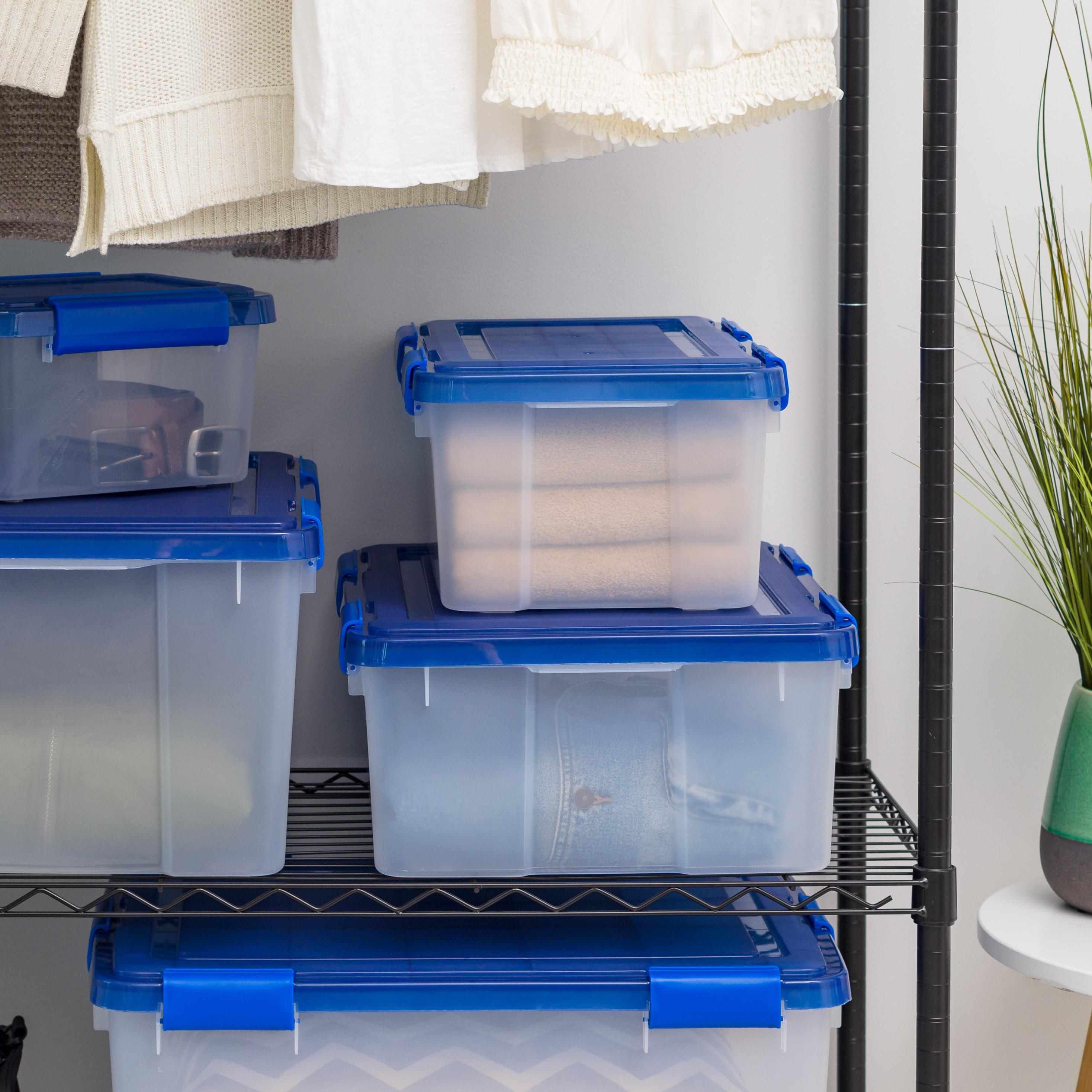 IRIS USA, Inc. Weatherproof Clear Plastic Storage Tote