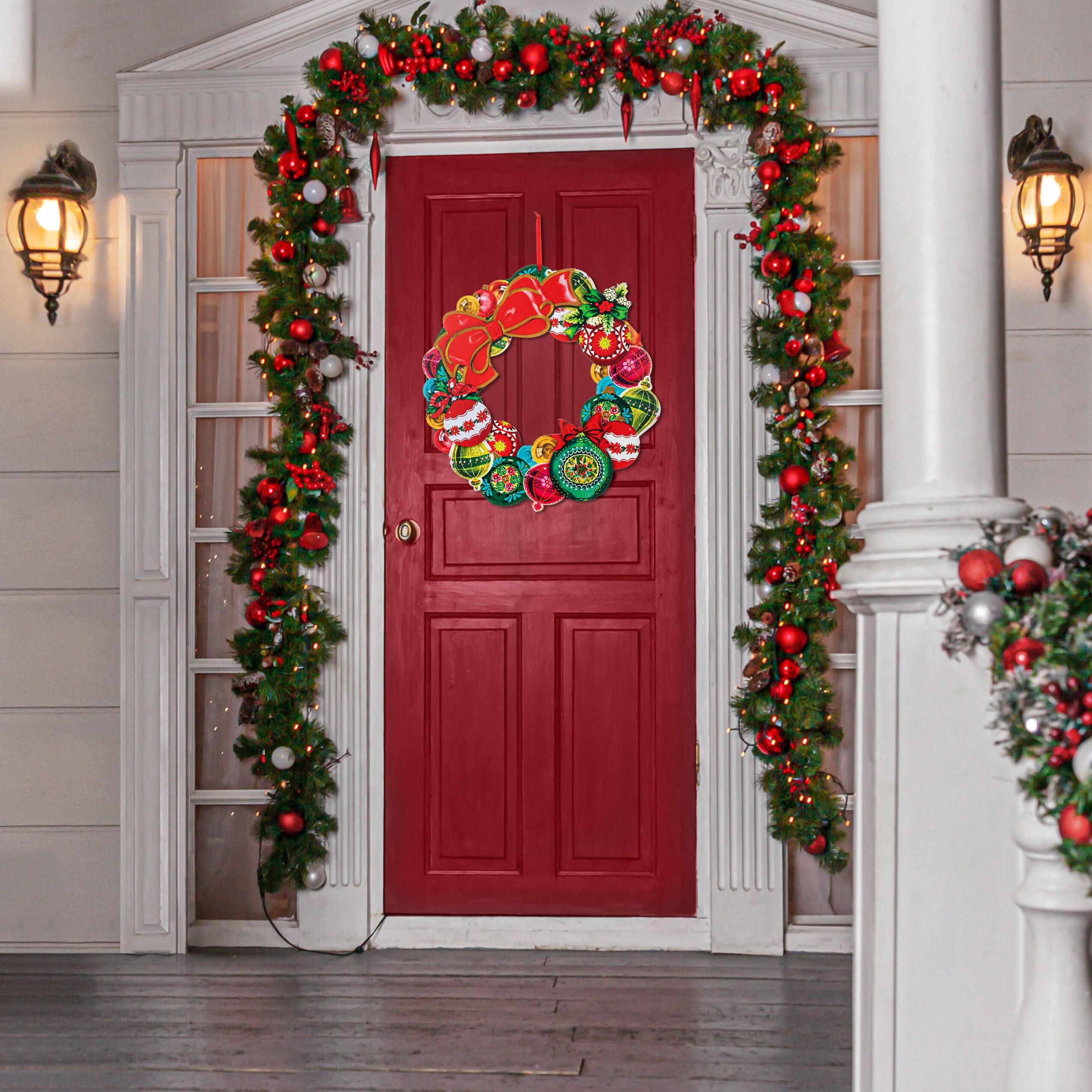 Mr. Christmas Nostalgic 19" Wooden Wreath - Vintage Ornament