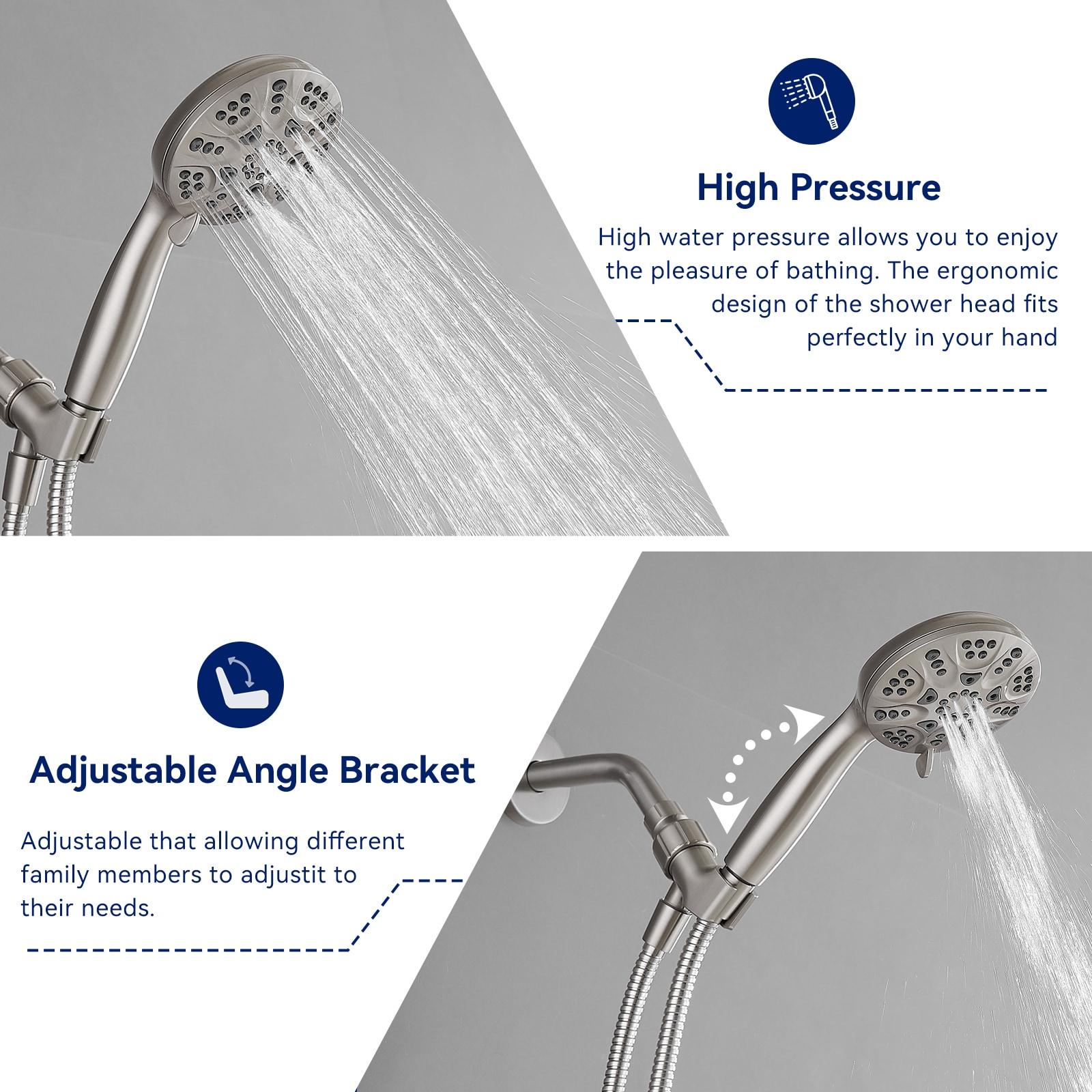 VIBRANTBATH H-7803-N Adjustable Shower Head 1.8 GPM GPM
