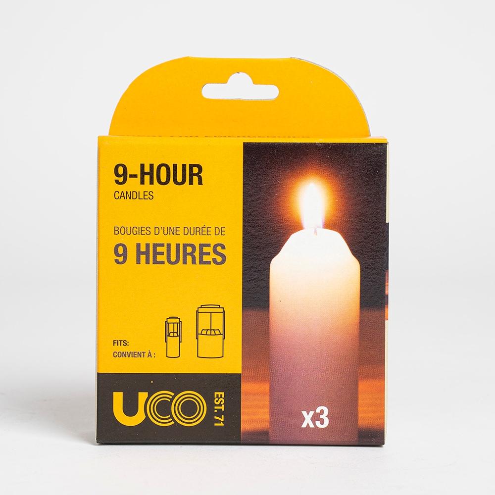 UCO 9-Hour Candles 3-Wick Soy Wax 9+ Hour Burn, 3 Pack