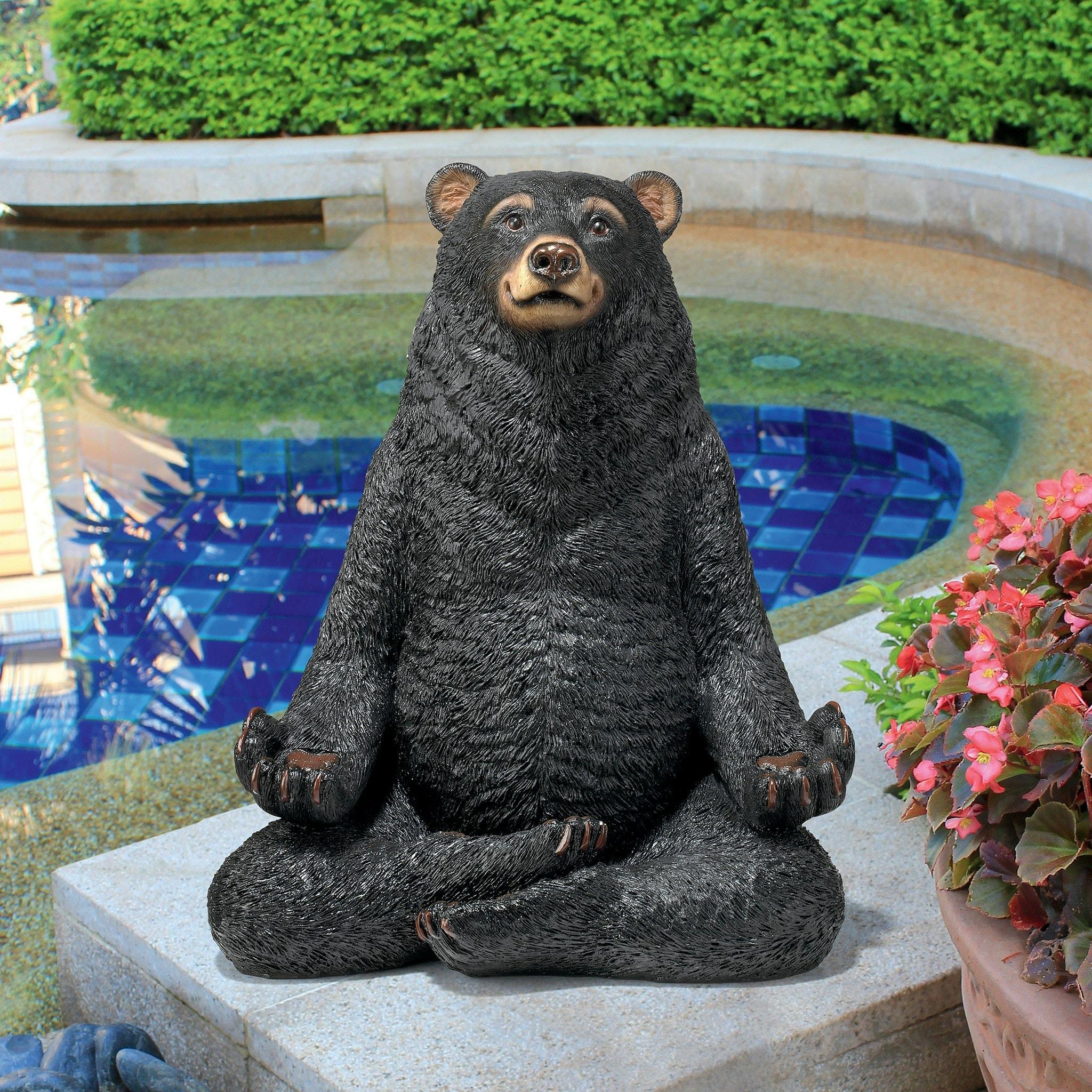 Being One with the Honey Zen Bear Statue