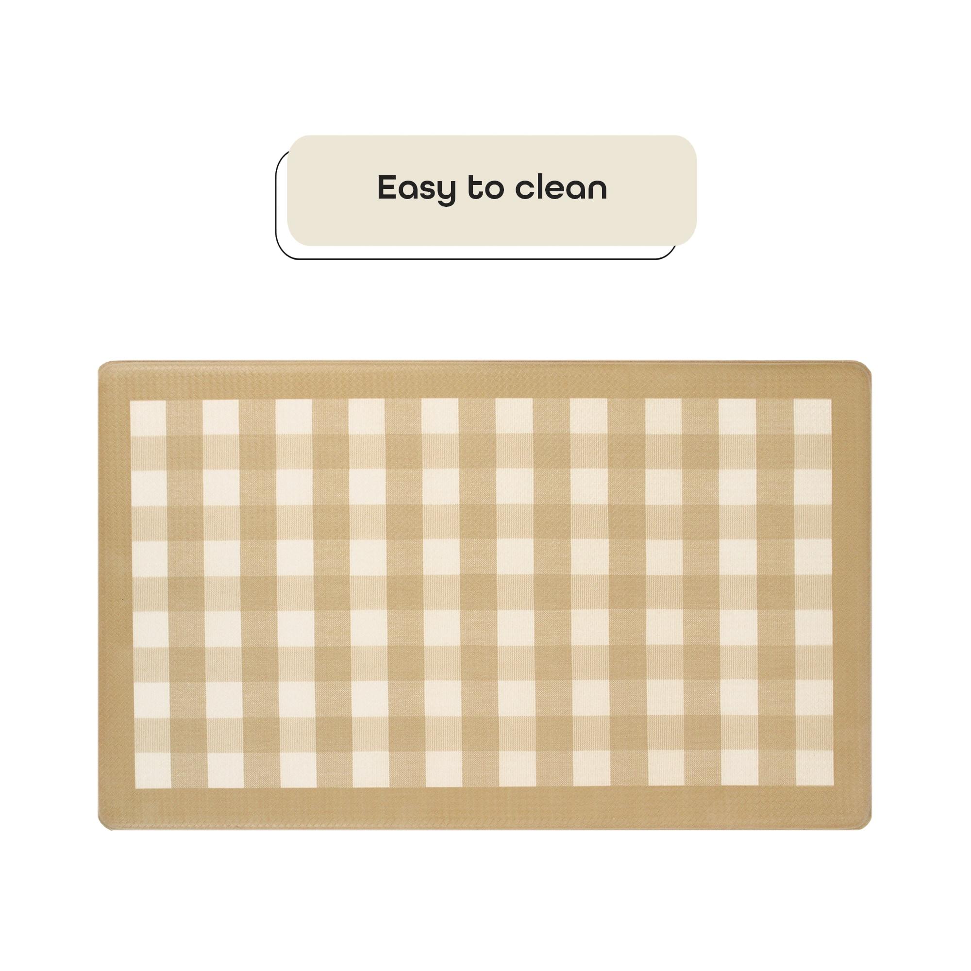 Achim Anti-Fatigue Mat, PVC/Foam, Beige, 18" x 30"