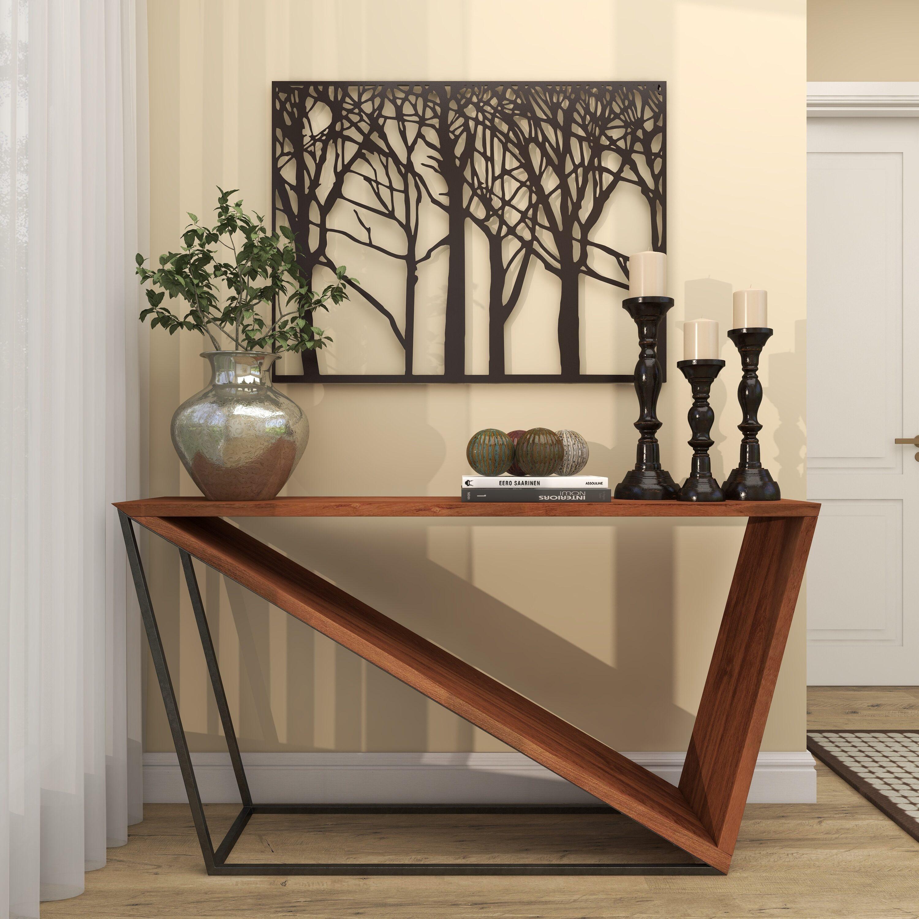 DecMode Black Metal Tree Wall Decor