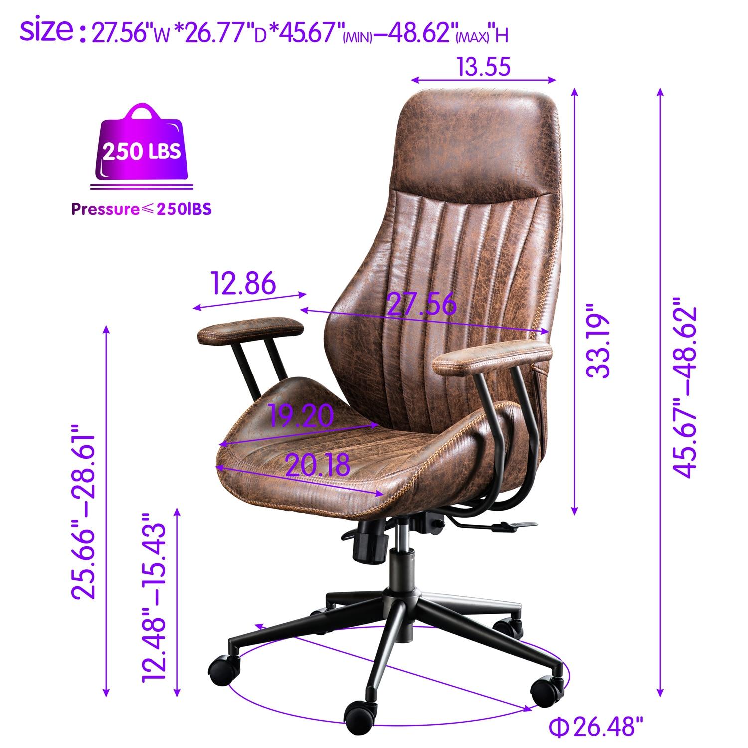 Albaugh Suede Executive Chair