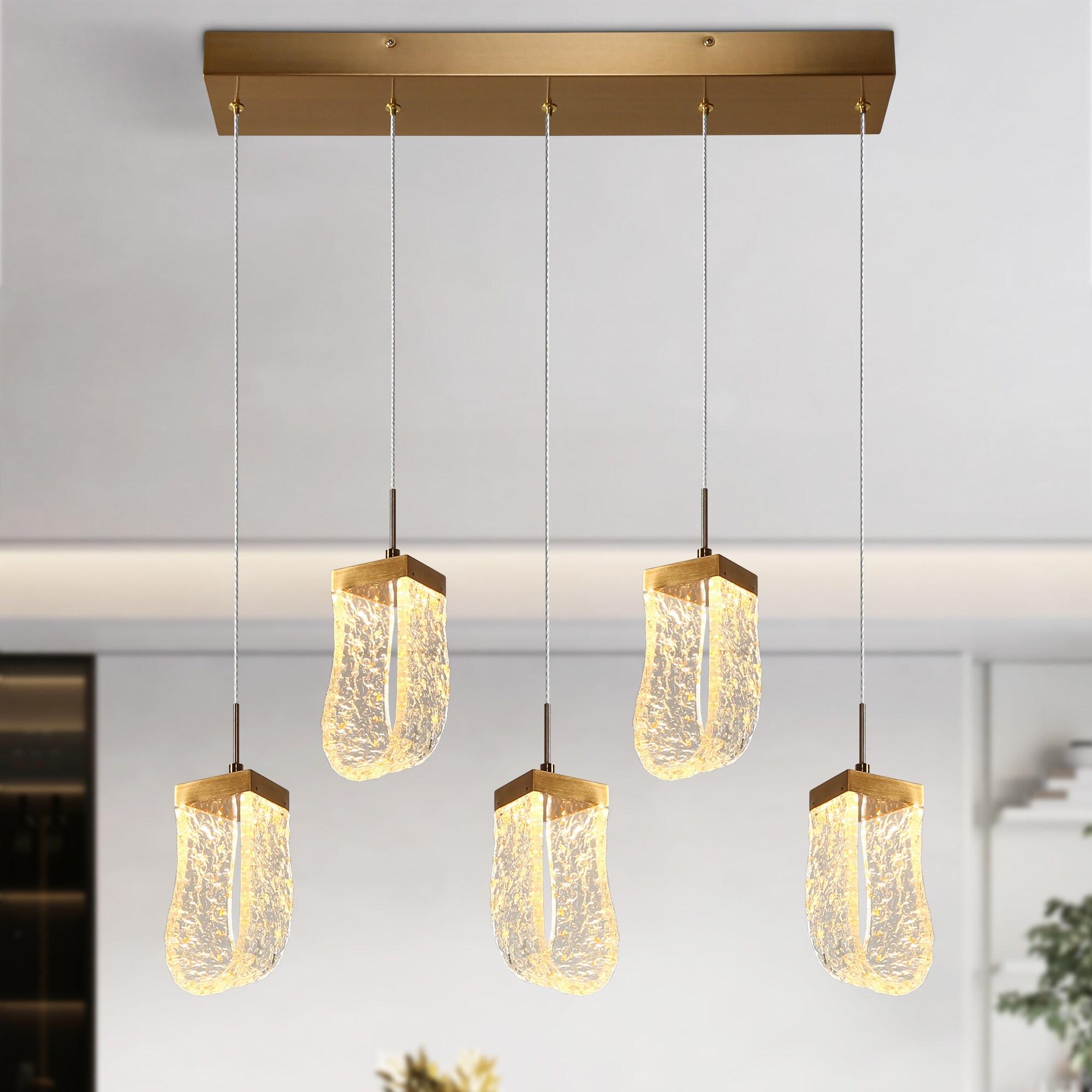 Grigor 5 - Light Kitchen Island Linear LED Pendant