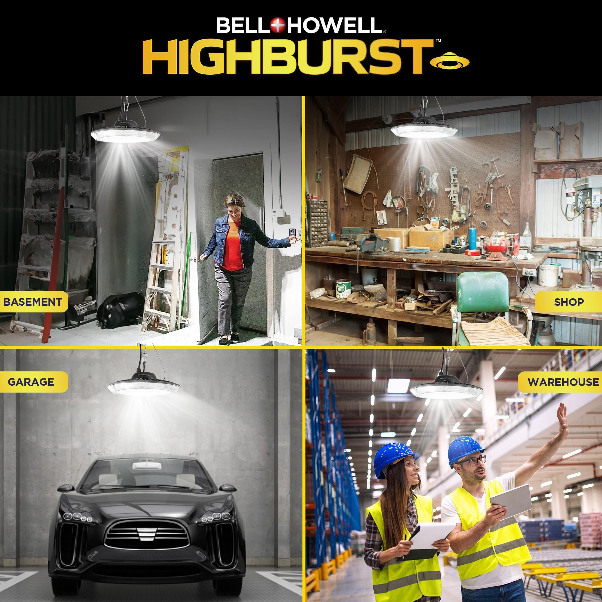 Bell and Howell High Bay Shop Lights Bright LED Light 6000 Lumens