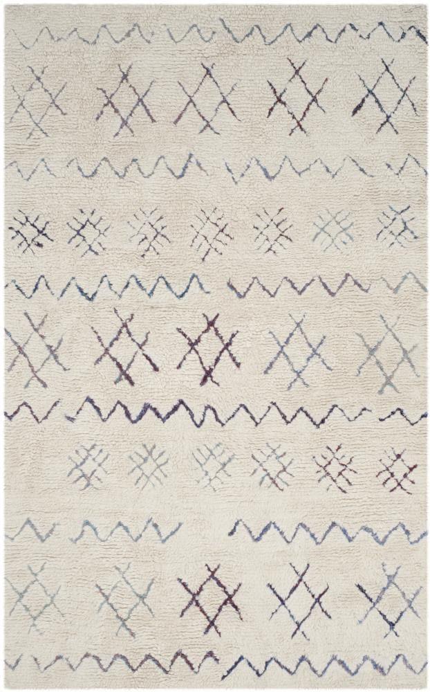 Casablanca CSB213 Hand Tufted Indoor Area Rug - Ivory/Multi - 4'x6' - Safavieh