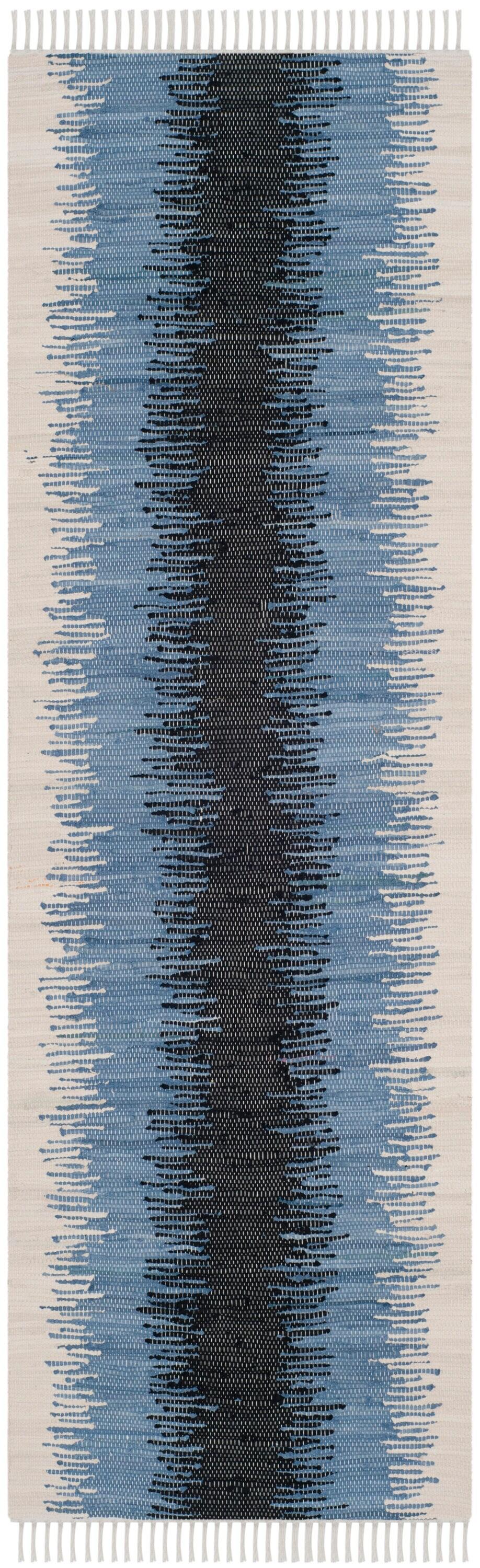 Montauk MTK710 Hand Woven Runner Rug - Grey/Black - 2'3"x6' - Safavieh.