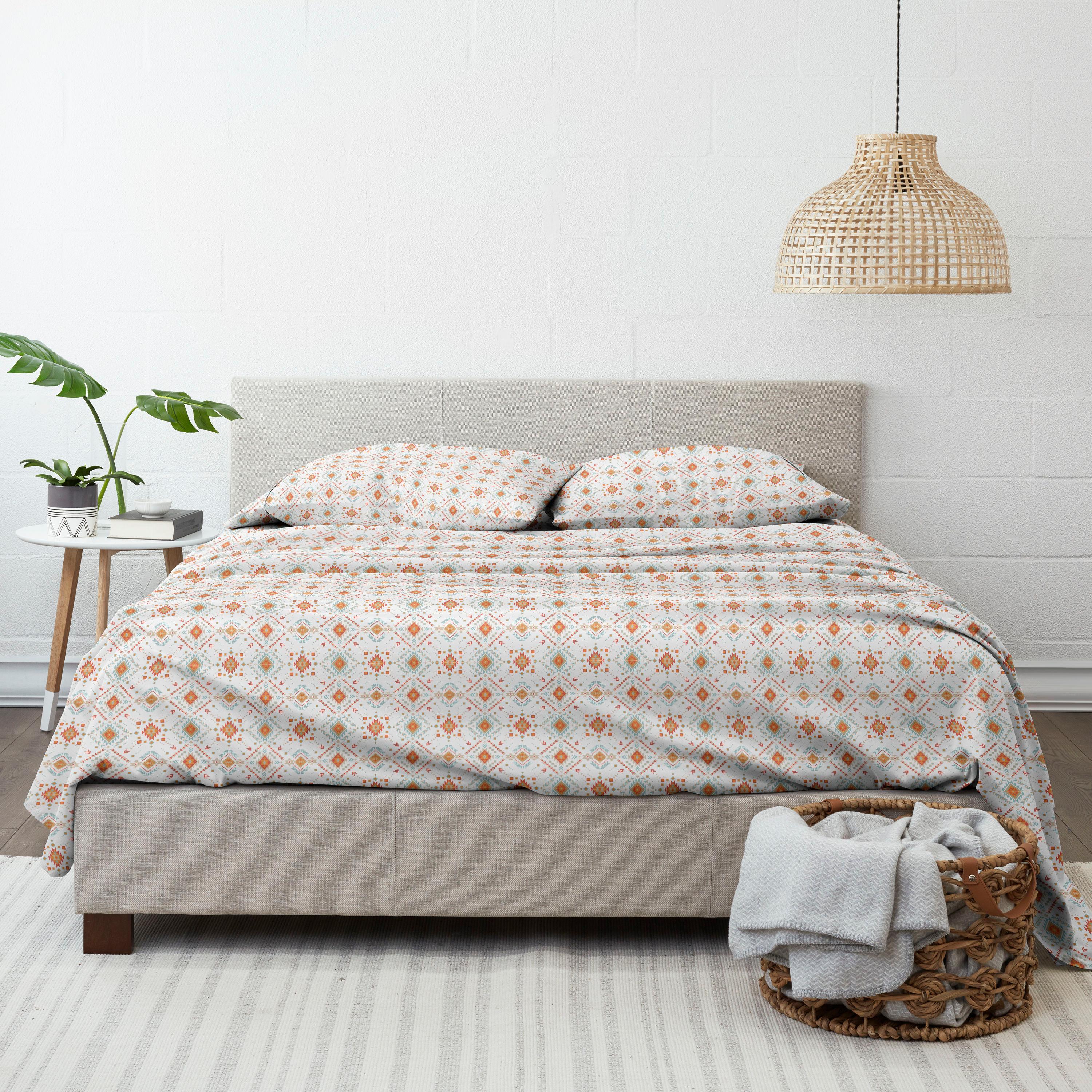Becky Cameron Home Aztec Dreams Pattern Microfiber Sheet Set