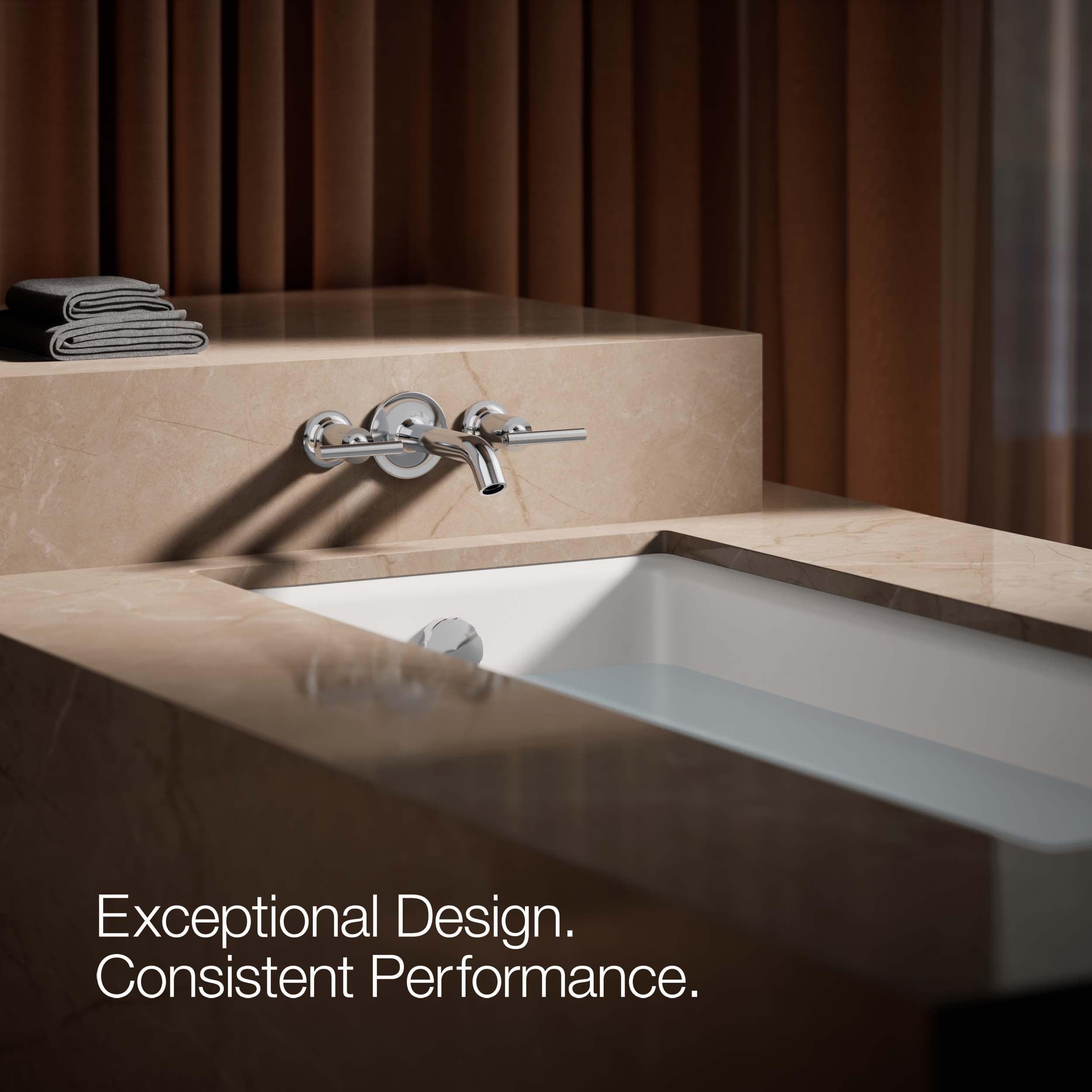 Purist® Deck- or Wall-Mount High-Flow Bath Trim with Lever Handles