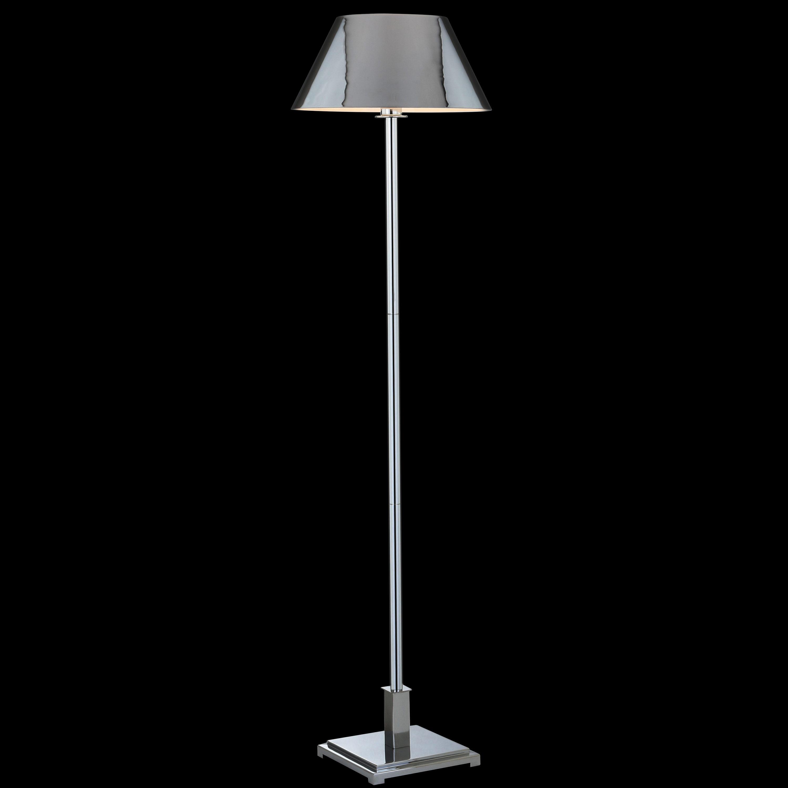 JONATHAN Y JYL6005A Roxy 60" Metal LED Floor Lamp, Contemporary, Modern, Transitional for living room, dinning room, bedroom, office Bulb Included, Chrome