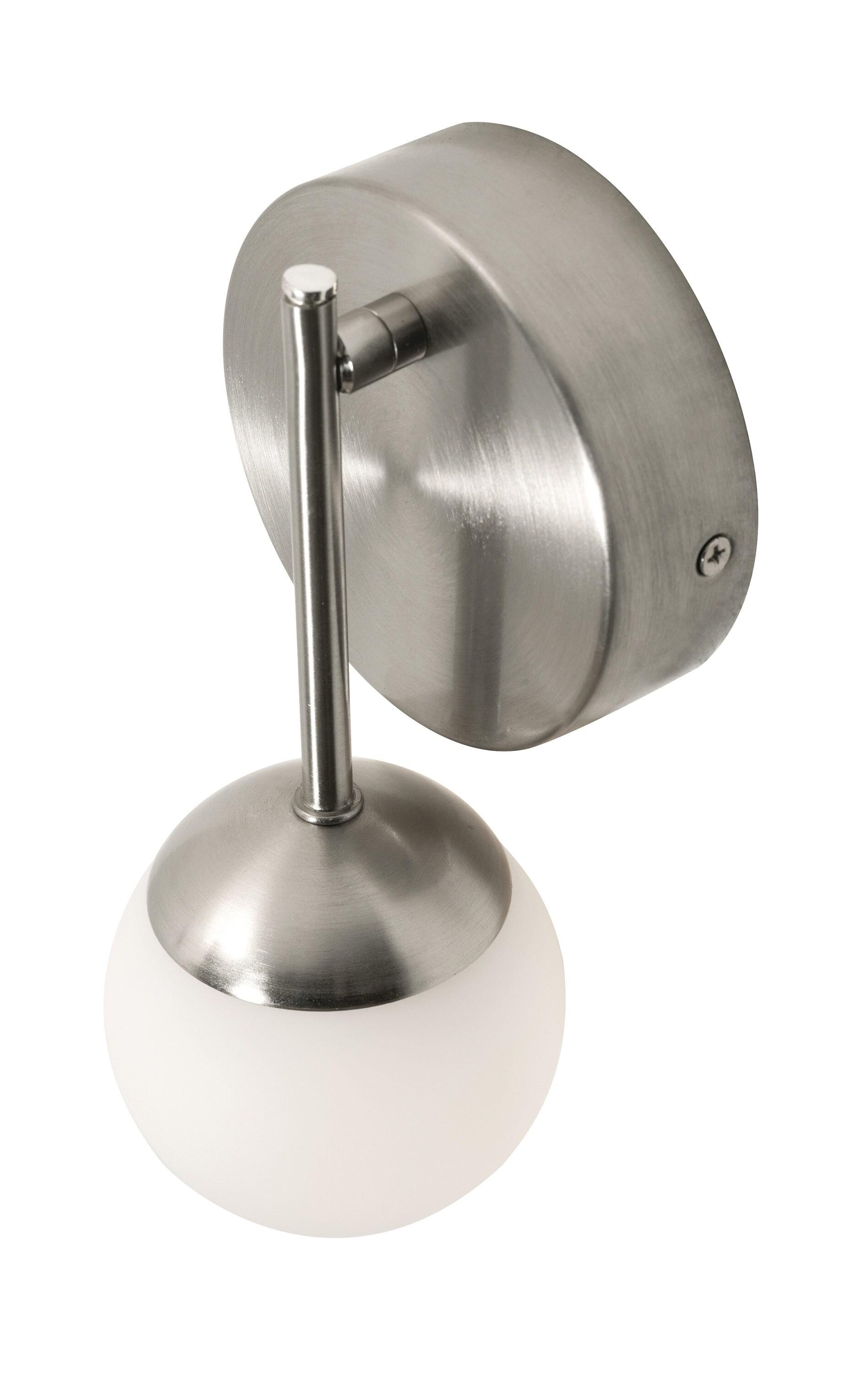 Afx Pearl1LightLEDSconce,SatinNickel,4in PRLS0409L30D1SN