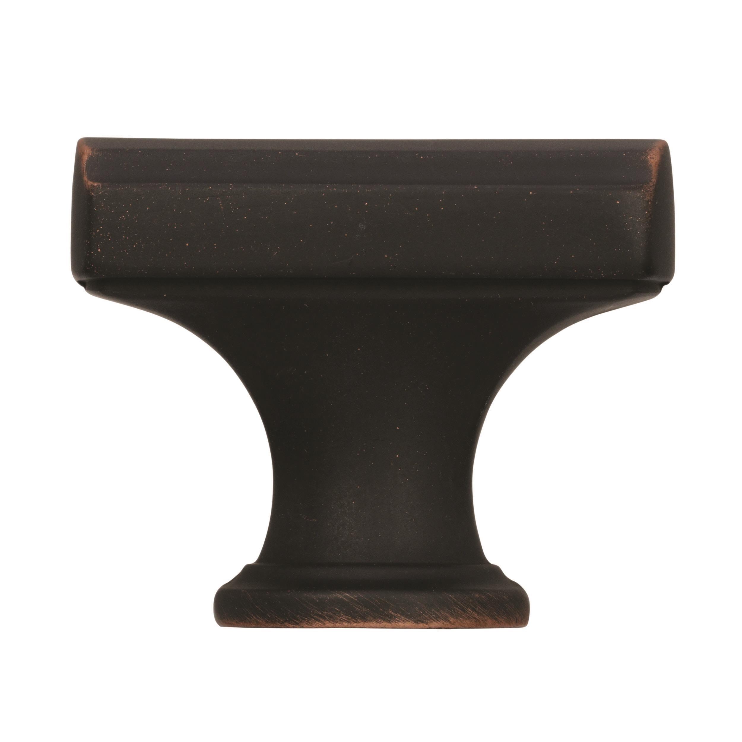 Amerock Highland Ridge 1-3/8 inch (35mm) Length Dark Oiled Bronze Cabinet Knob