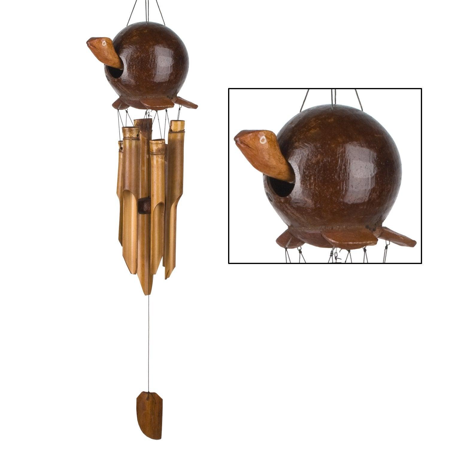 Woodstock Windchimes Animal Chimes Gertyl Turtle Gooney, Wind Chimes For Outside, Wind Chimes For Garden, Patio, and Outdoor Decor, 34"L