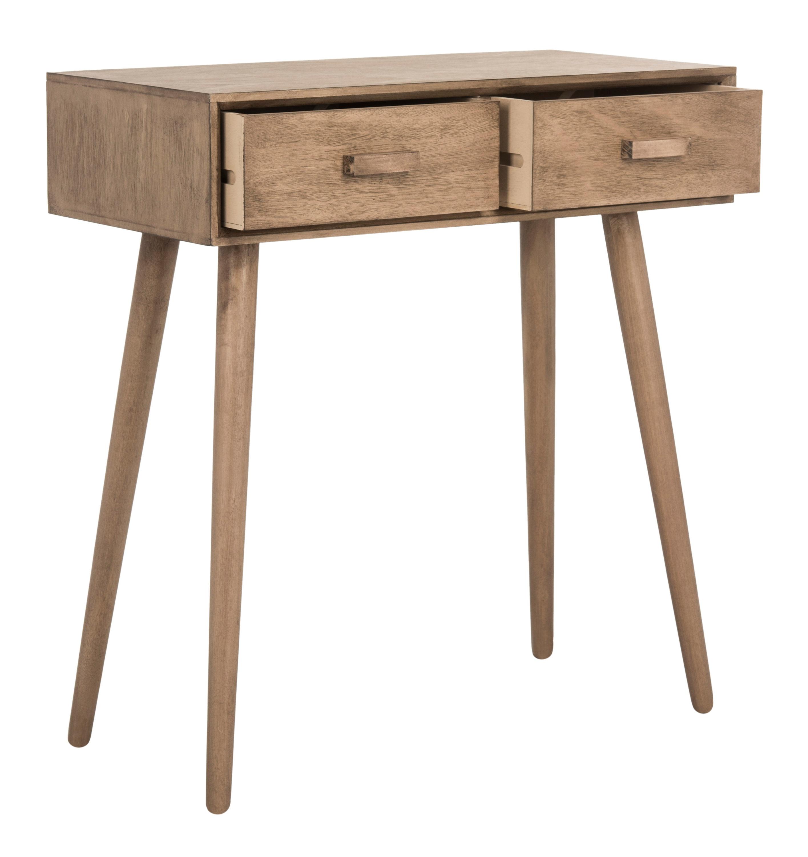 Dean 2 Drawer Console Table - Light Brown - Safavieh