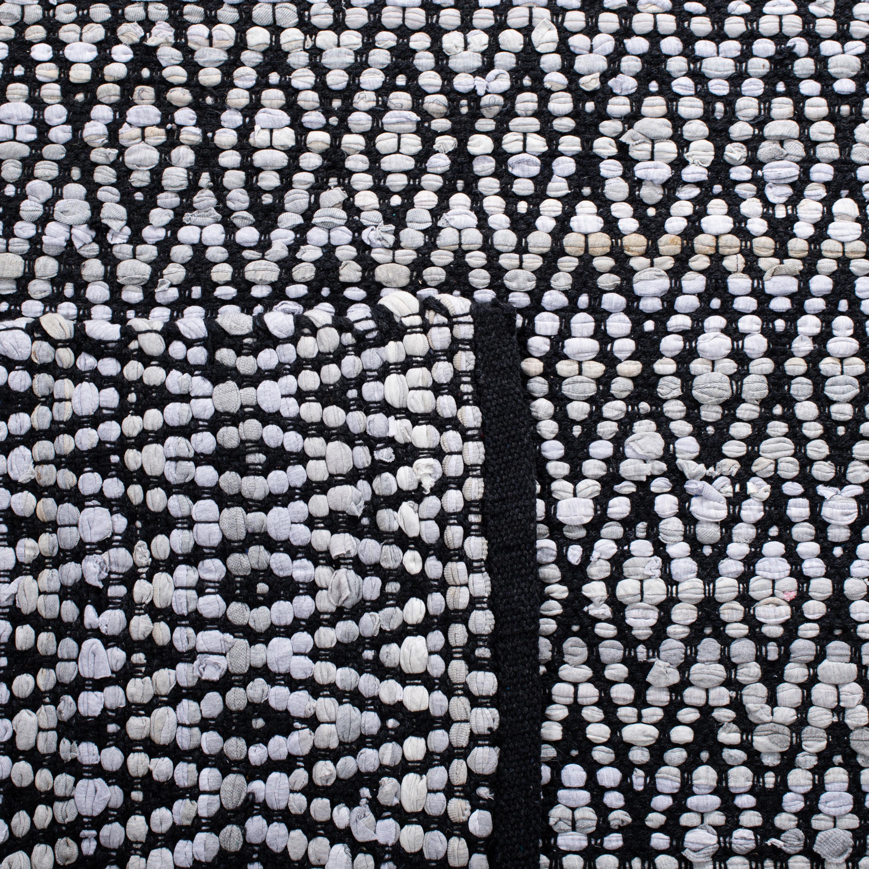 Montauk MTK621 Hand Woven Indoor Area Rug - Grey/Black - 6'x9' - Safavieh