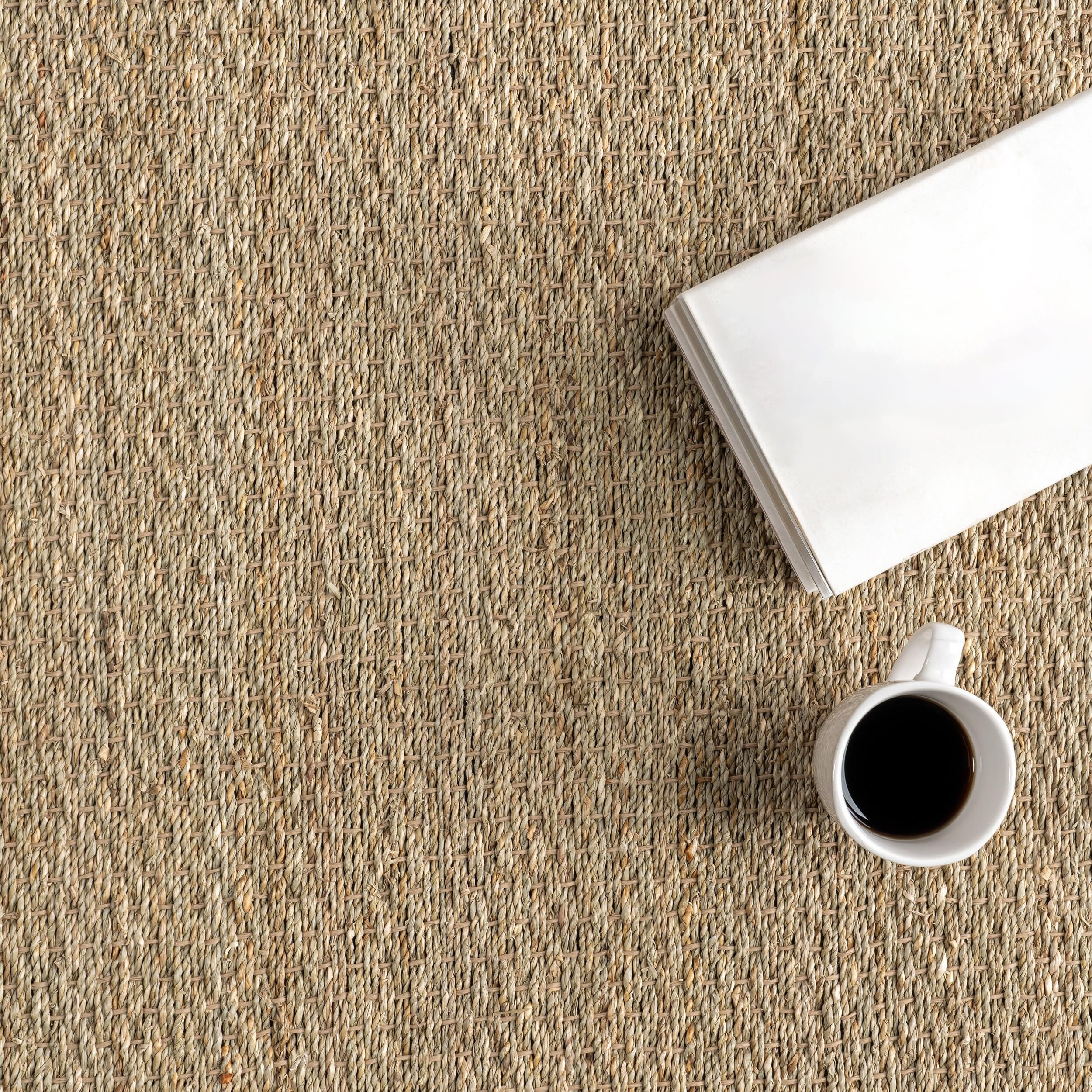 nuLOOM Elijah Seagrass Natural Area Rug, 5' x 8', Beige