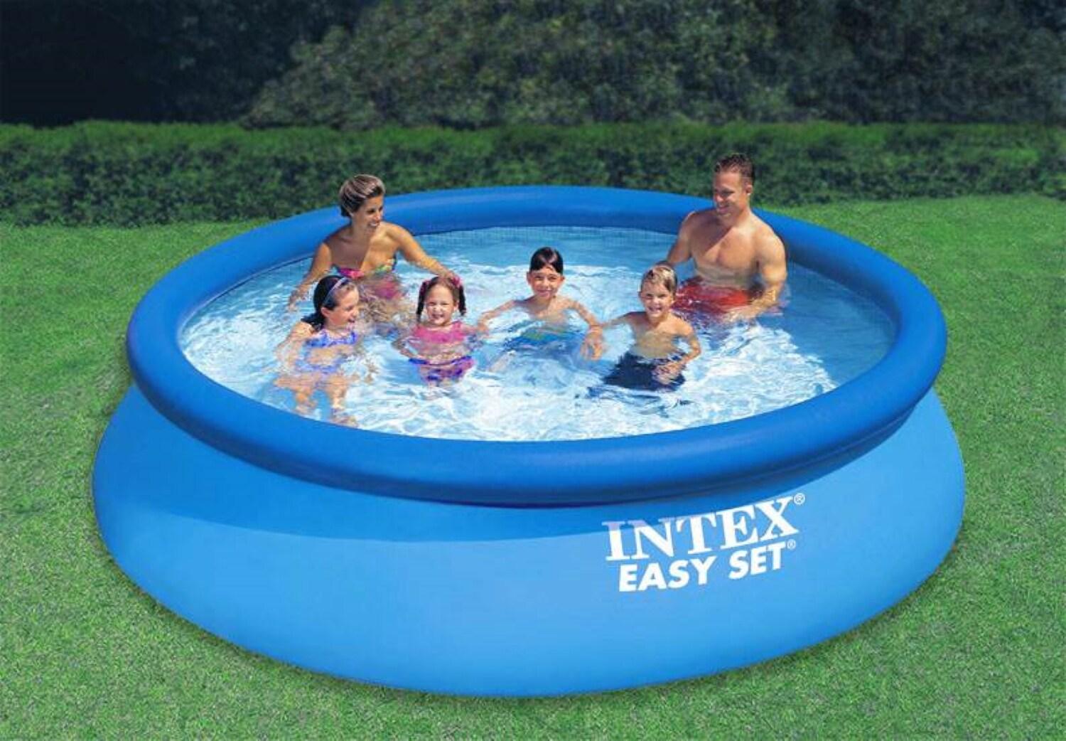Intex Intex 12ft x 30in Easy Set Above Ground Swimming Pool and Filter Cartridge Pump