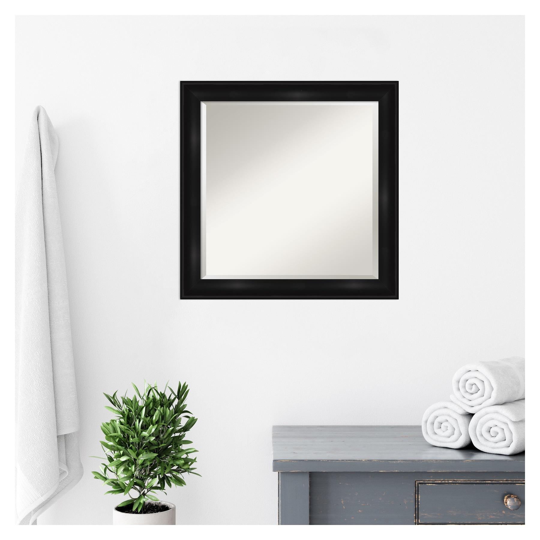 Amanti Art Dsw4593561 23-7/8" Square Beveled Polystyrene Framed Wall Mounted Bathroom