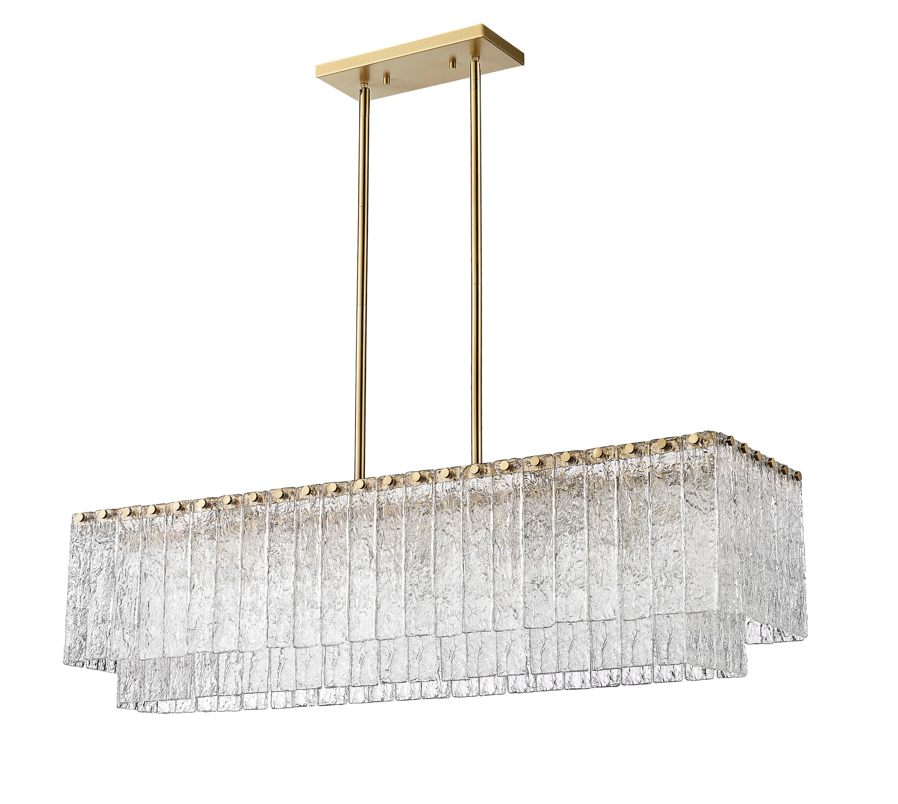Z-Lite Glacier 5 - Light Island Pendant Light in  Modern Gold