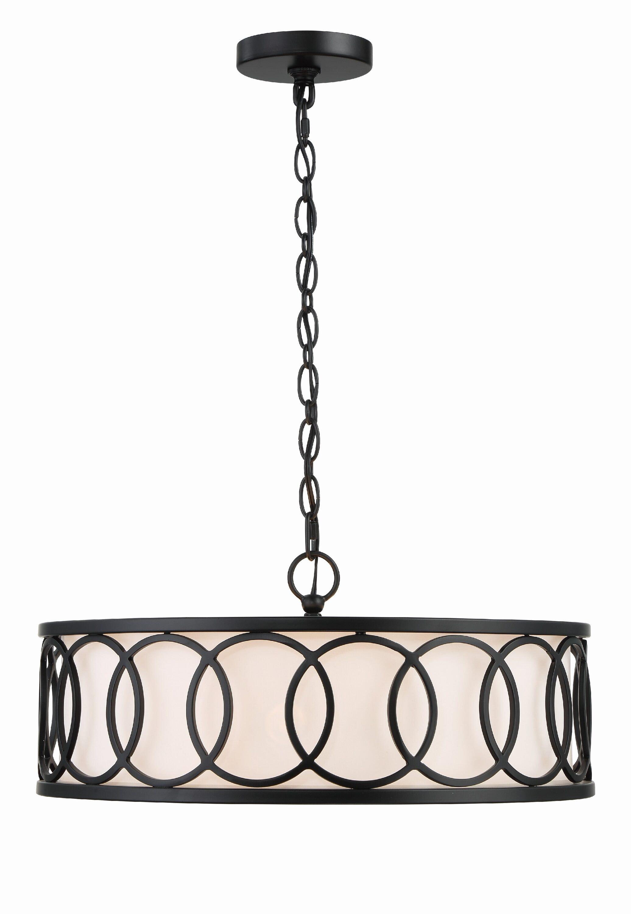 Crystorama Lighting Graham 6 - Light Chandelier in  Matte Black