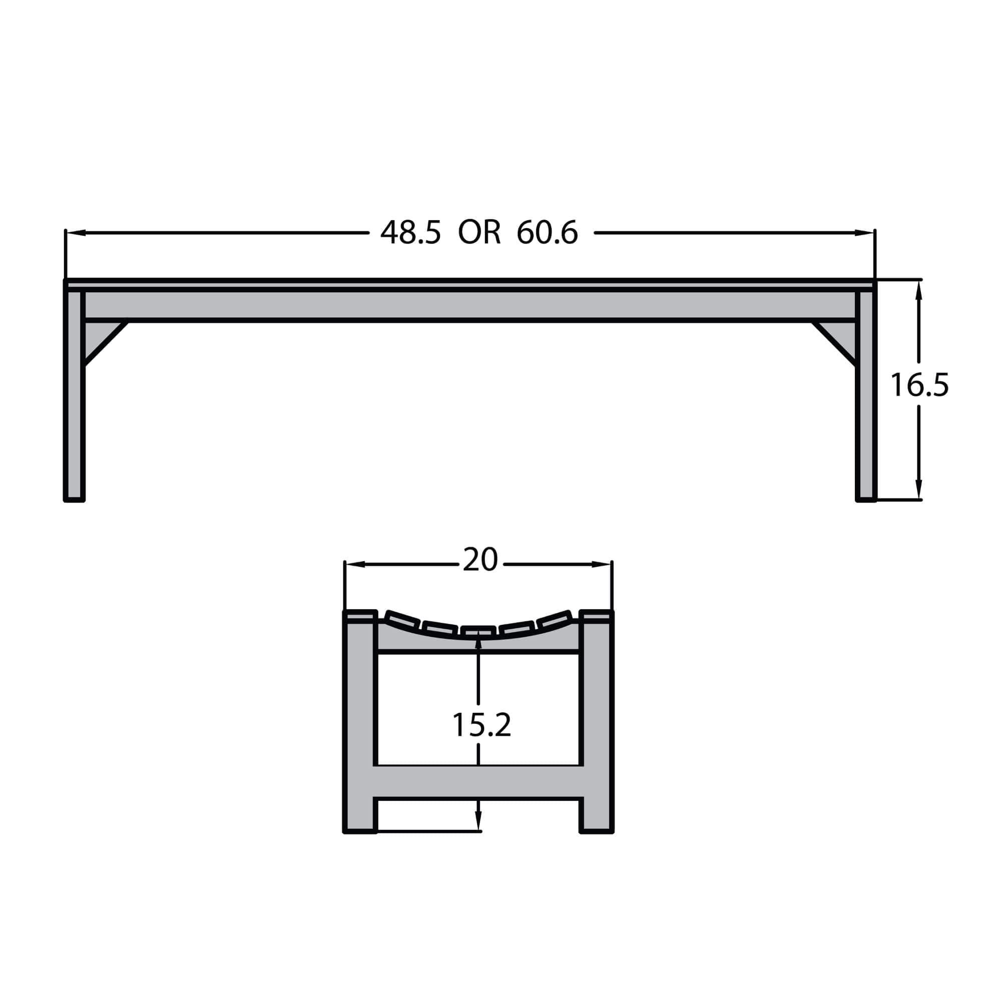 highwoodÂ® Eco-Friendly Recycled Plastic Lehigh Picnic Bench, 5'