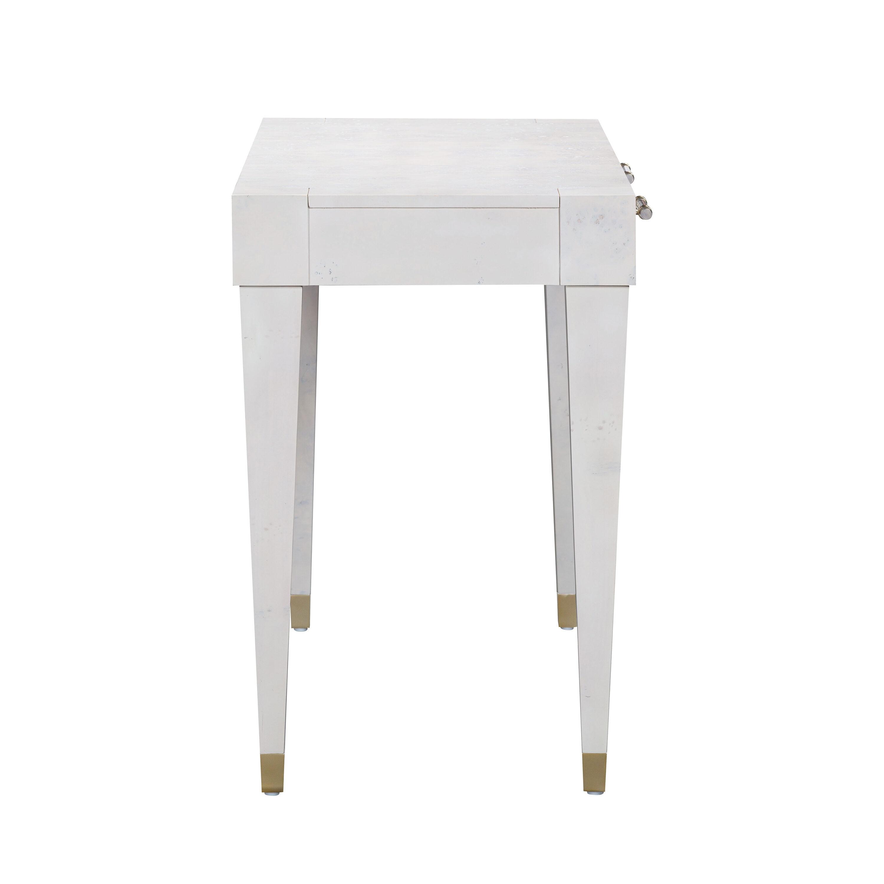 TOV Furniture Brandyss White Burl Work Desk