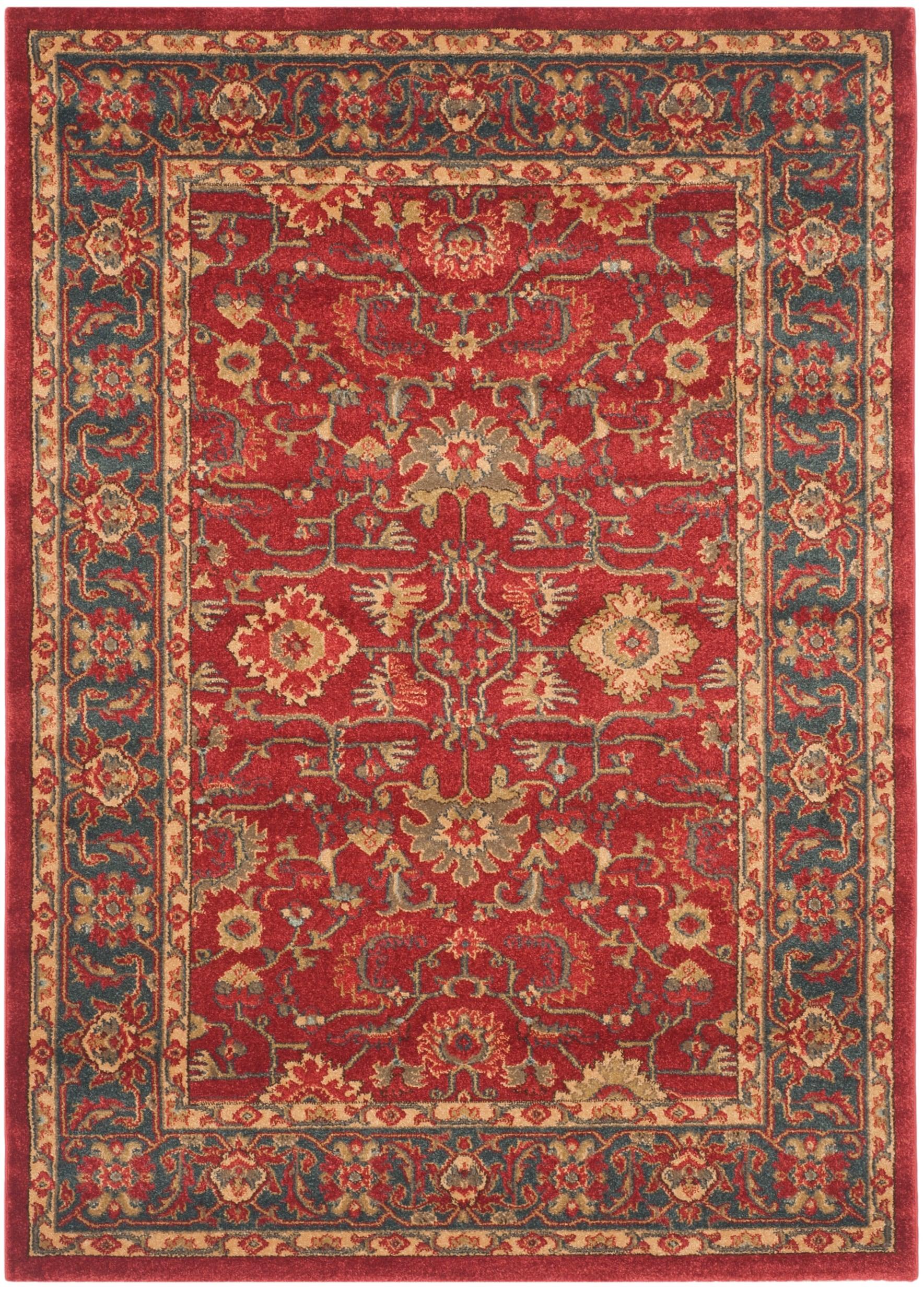 Mahal MAH693 Power Loomed Indoor Accent Rug - Red/Navy - 3'x5' - Safavieh