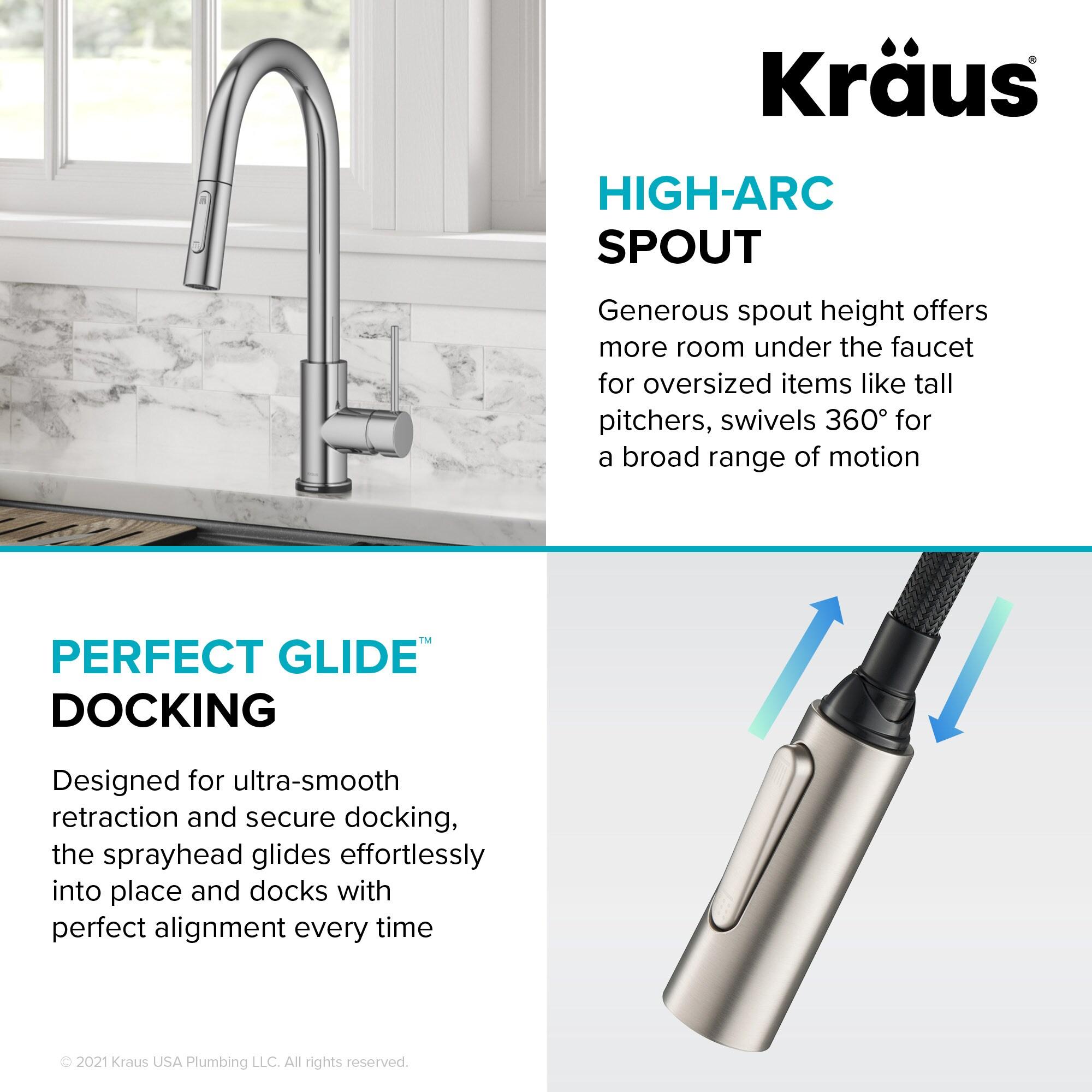 Kraus Oletto Single-Handle Touch Kitchen Sink Faucet