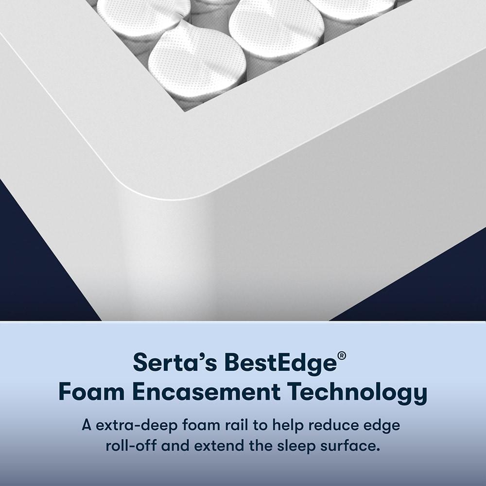 Serta Perfect Sleeper Nurture Night 12" Firm Mattress -Twin - Innerspring; Fiberglass-Free