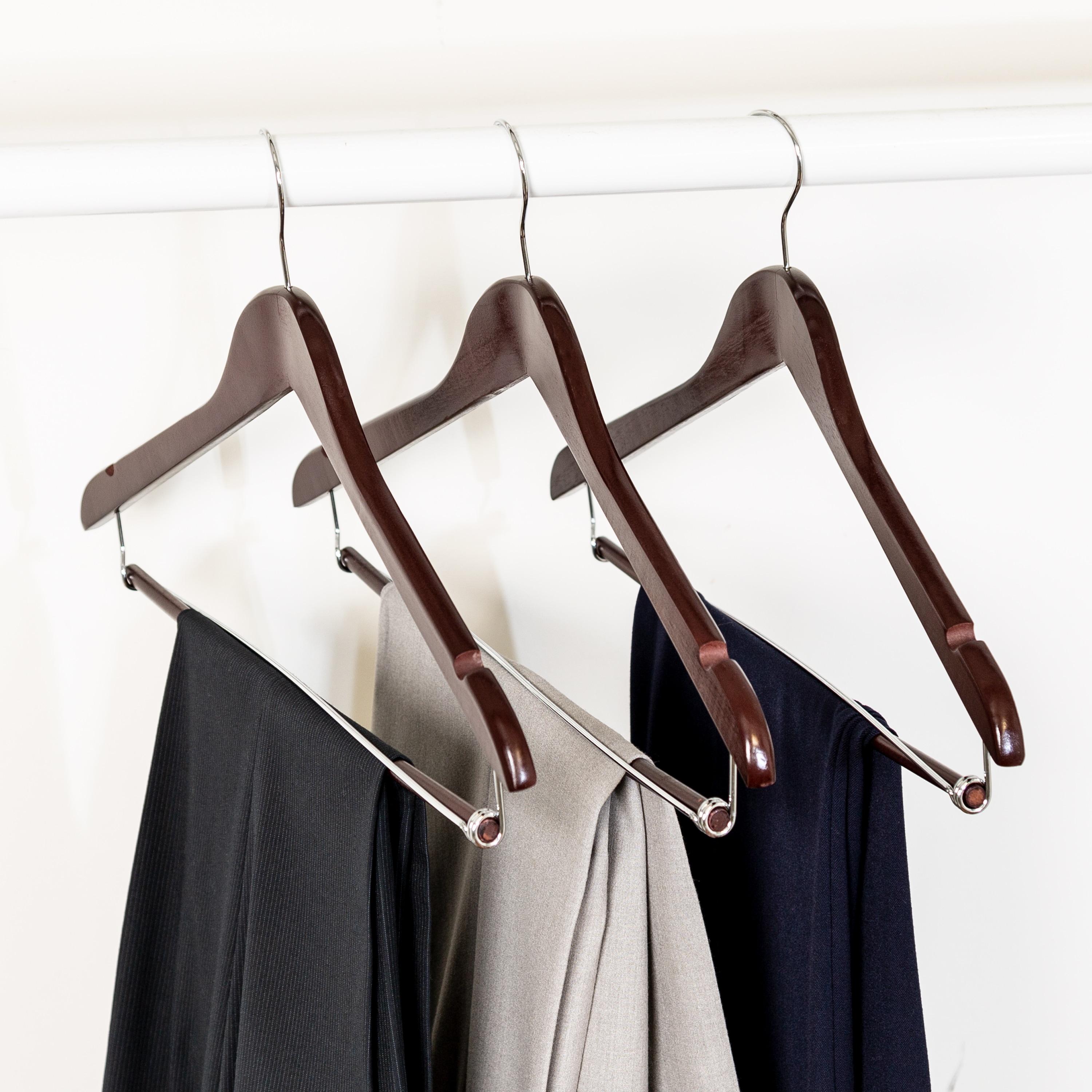 Vegard Non-Slip Standard Hanger for Suit/Coat (Set of 6)