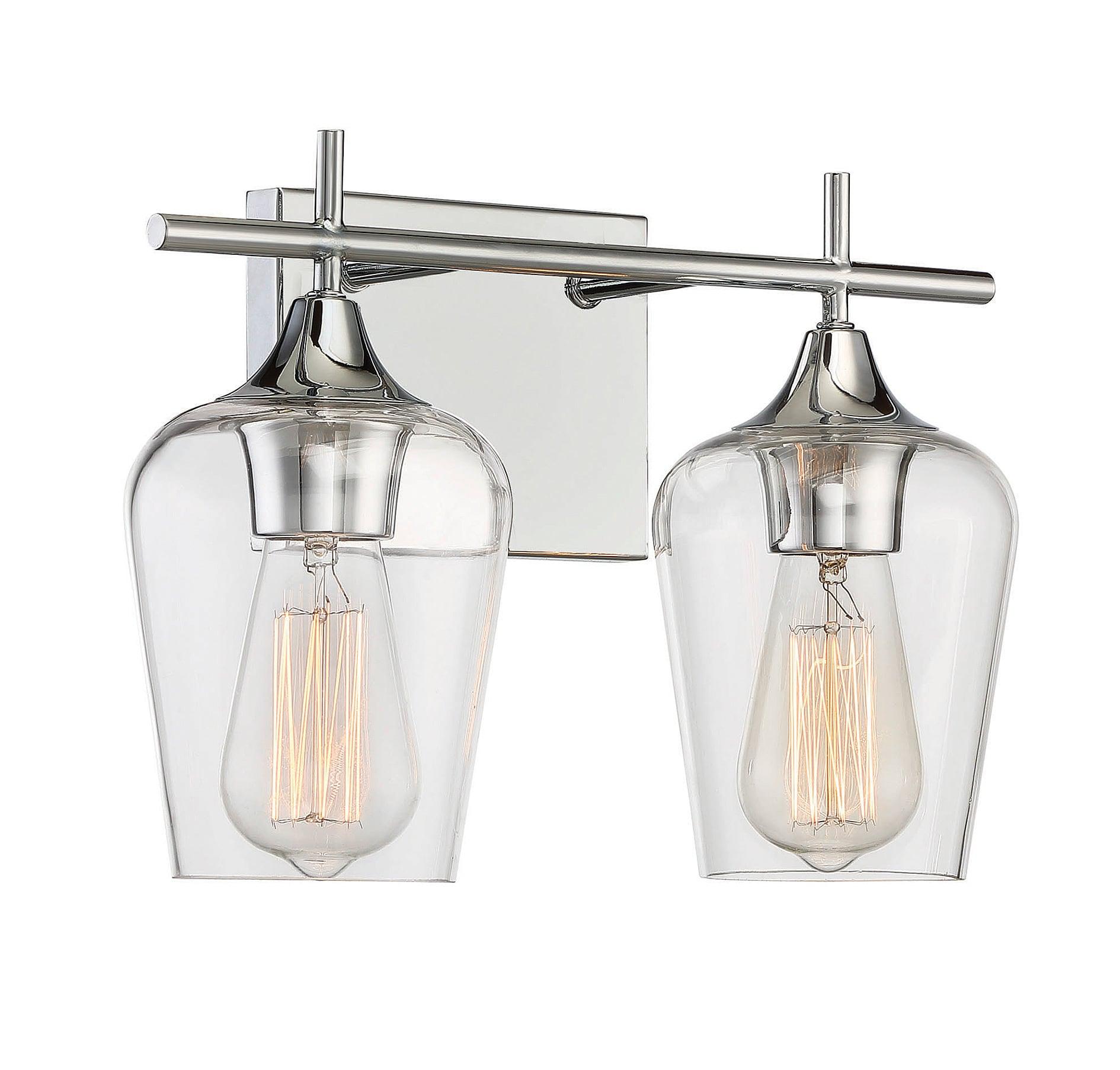 Savoy House Octave 2 - Light Vanity in Polished Chrome