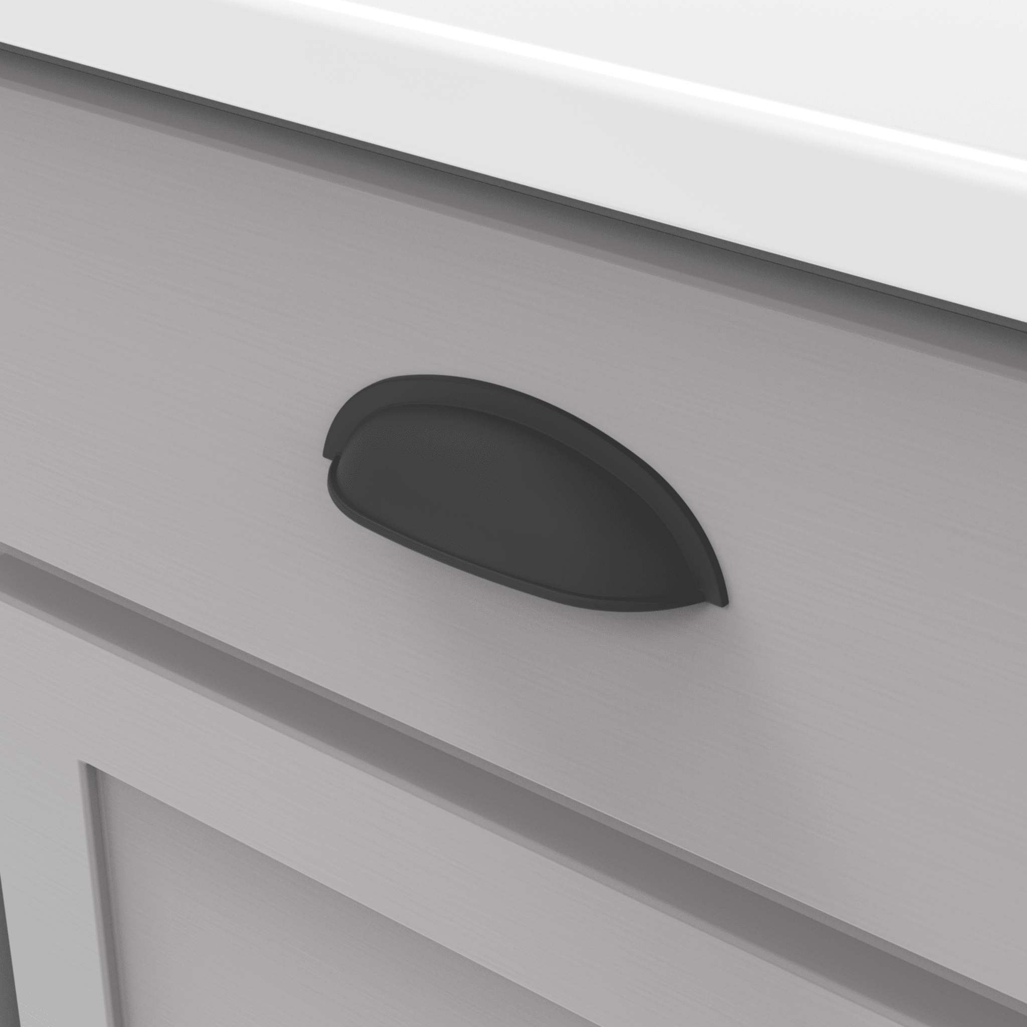 Cottage Kitchen Cabinet Handles, Solid Core Drawer Pulls for Cabinet Doors, 3"