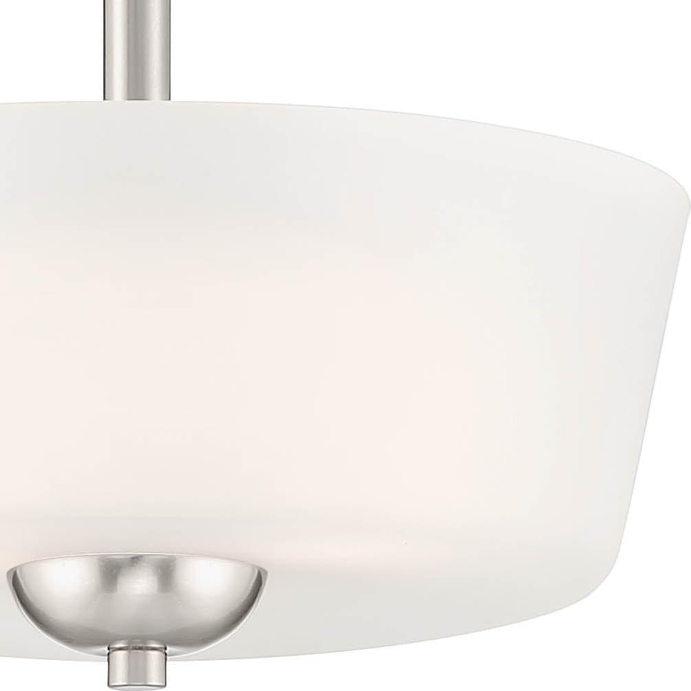 Designers Fountain Malone 2 Light Brushed Nickel Semi Flush Mount Ceiling Light, D267M-SF-BN