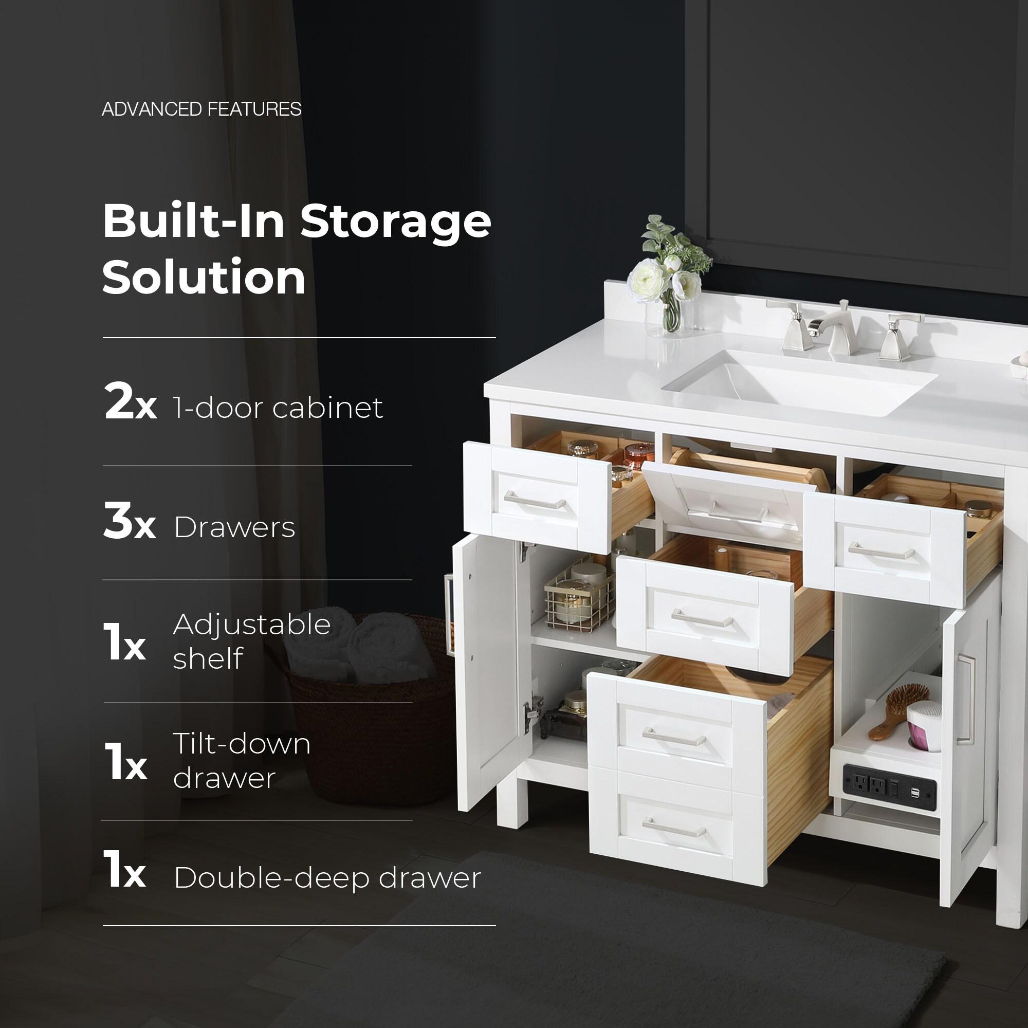 OVE Decors Tahoe 42" Single Bathroom Vanity Set with Mirror
