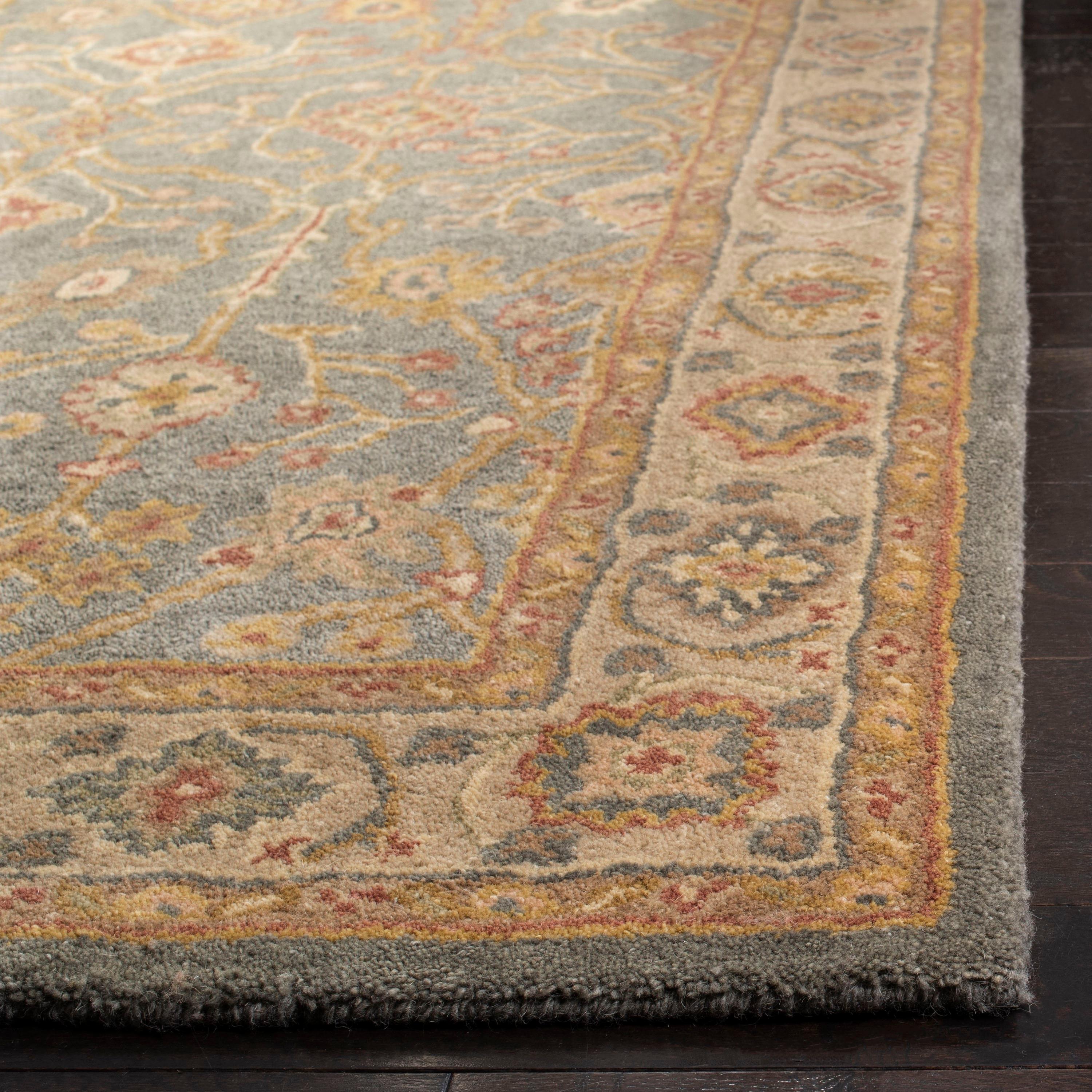 Antiquity AT314 Hand Tufted Area Rug - Blue/Ivory - 8'3"x11' - Safavieh.