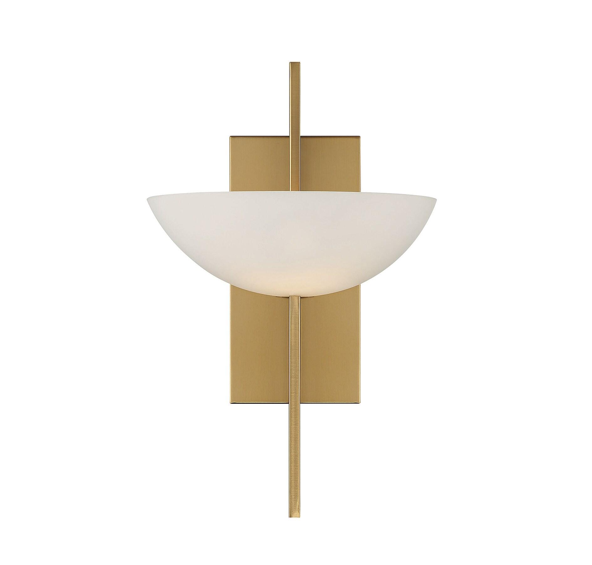 Savoy House Fallon 1 - Light Wall Light in  Warm Brass