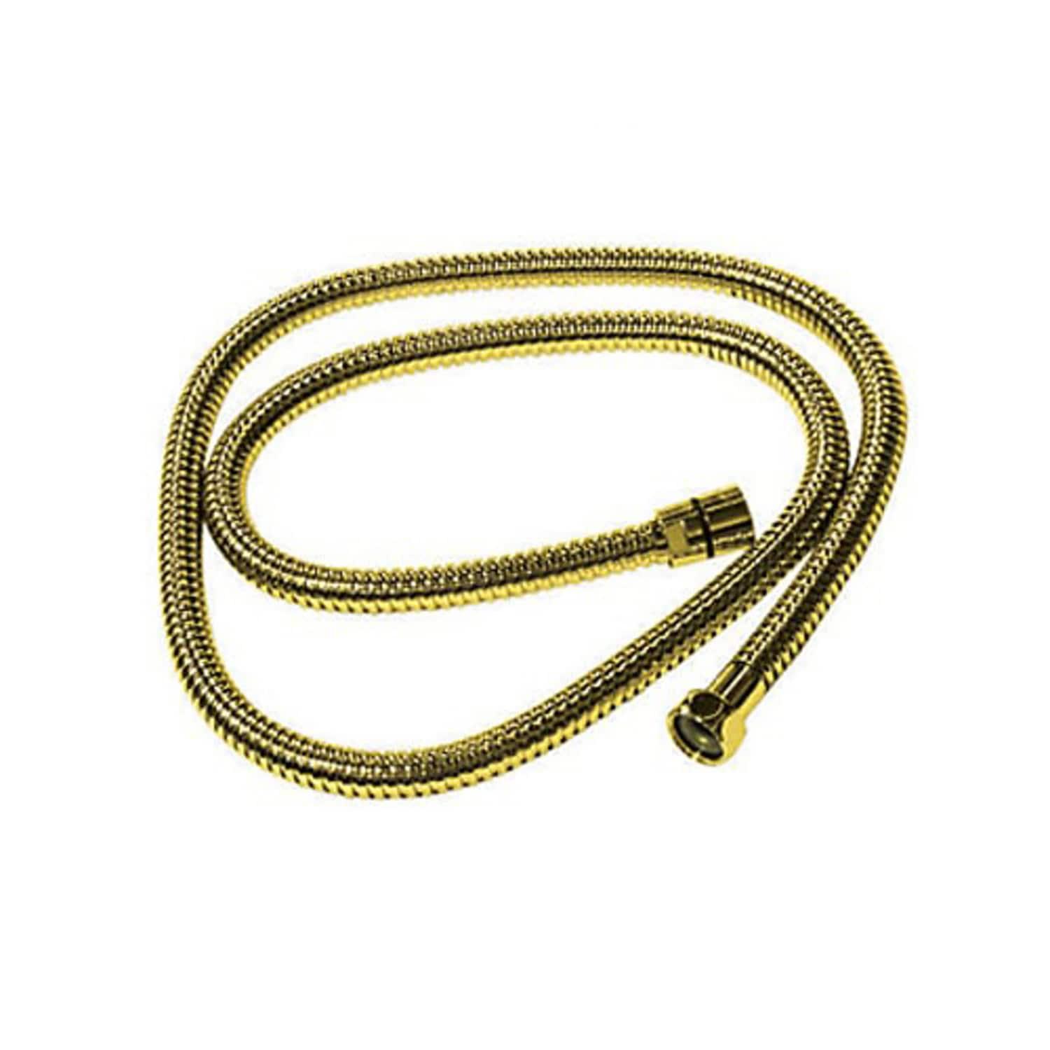 Rohl Flexible Metal Hose 59" Or 1500Mm Standard Length Double Spiral 1/2"F X 1/2"F In Satin Nickel