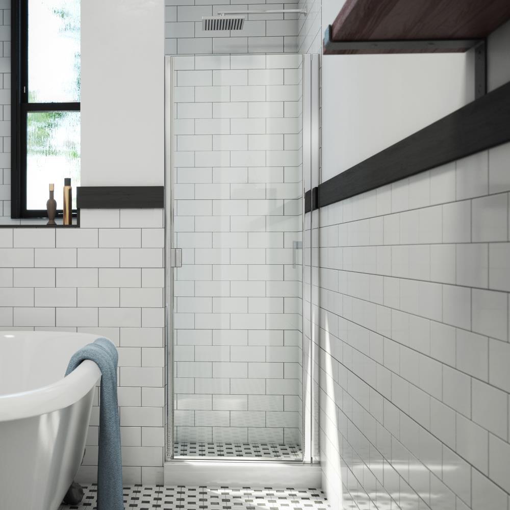 RD Swinging 32" W x 64" H Semi-Frameless Shower Door
