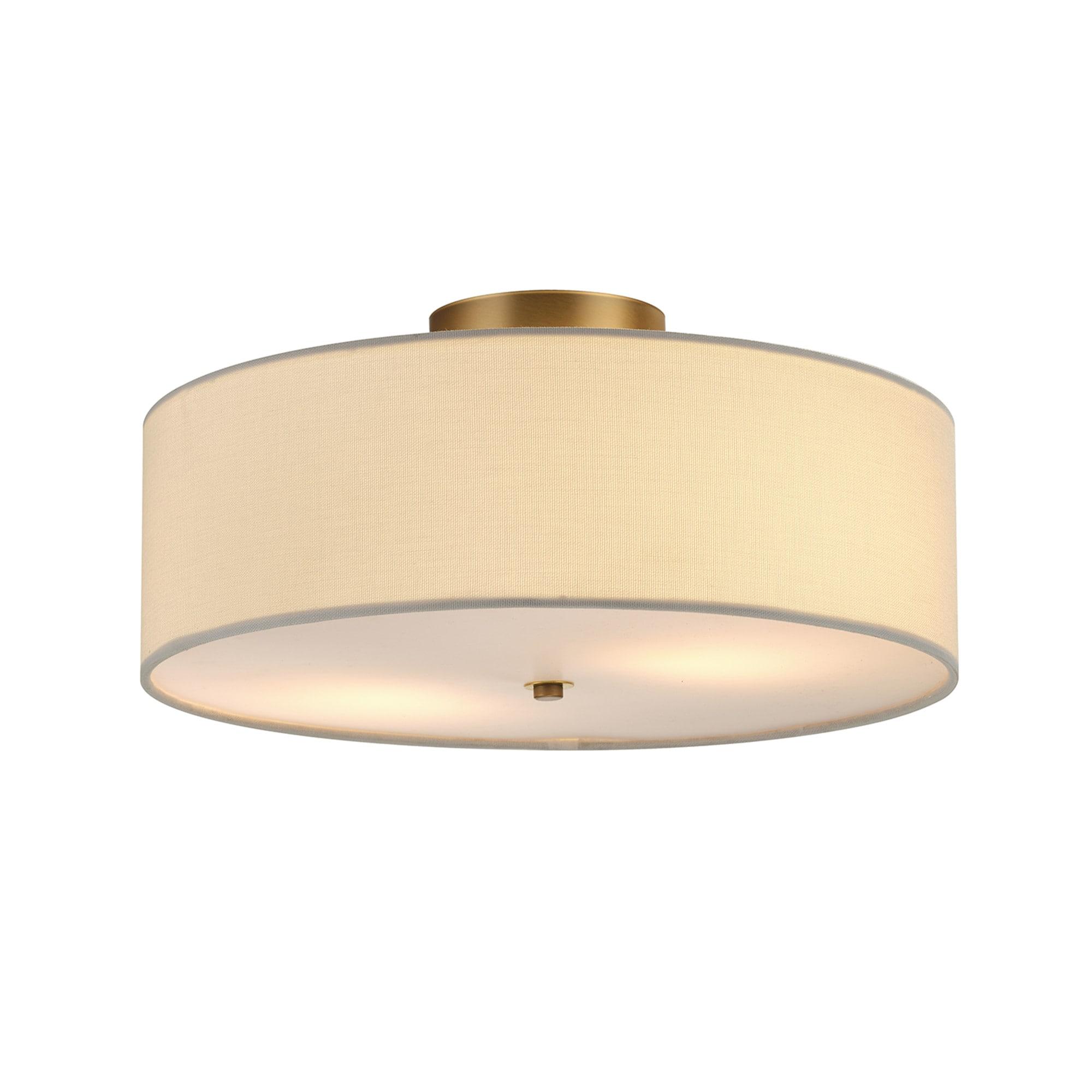 Kyle 2-Light Matte Brass Flush Mount - one size