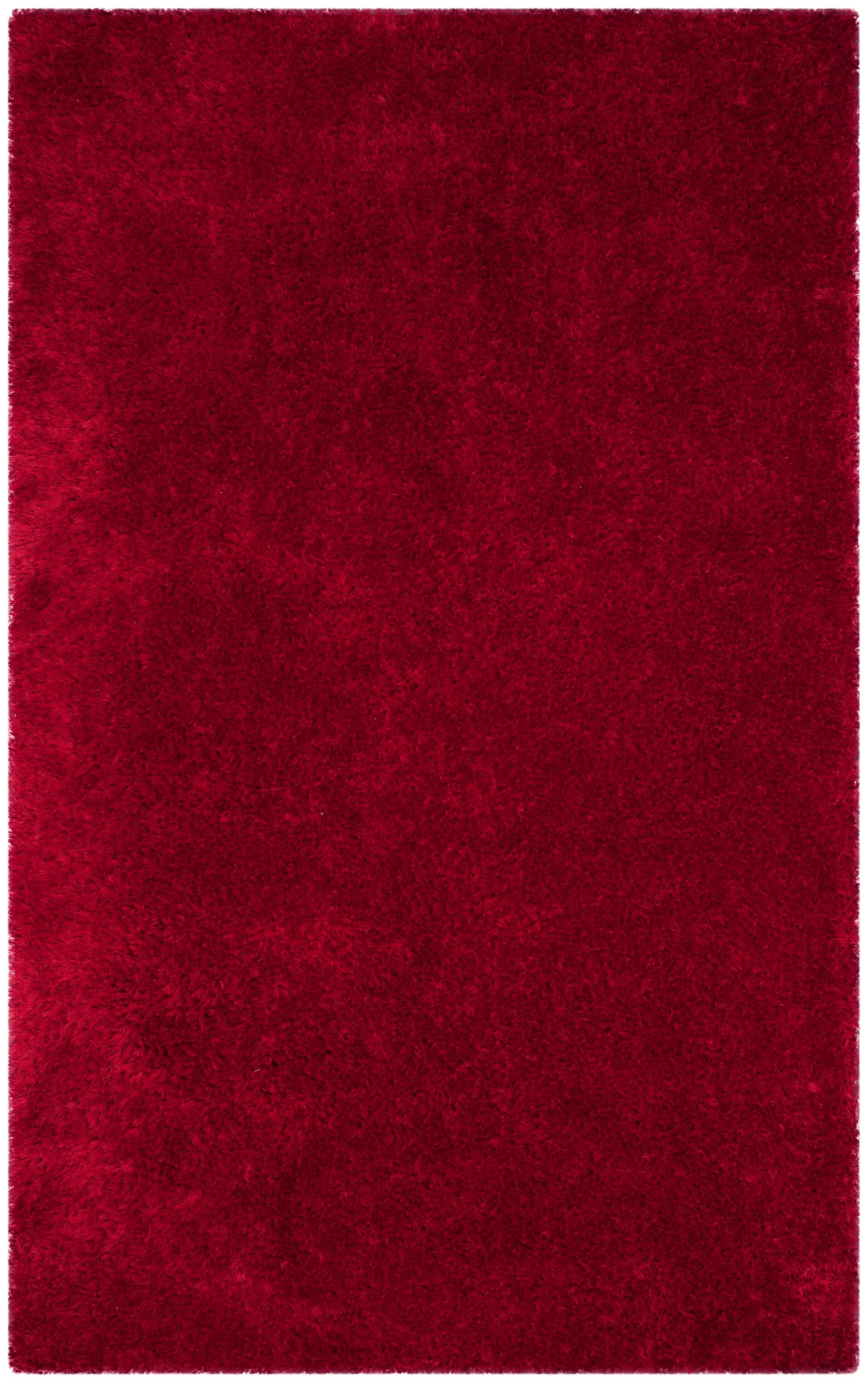 Luxe Shag SGX160 Hand Tufted Area Rug - Red - 6'x9' - Safavieh.