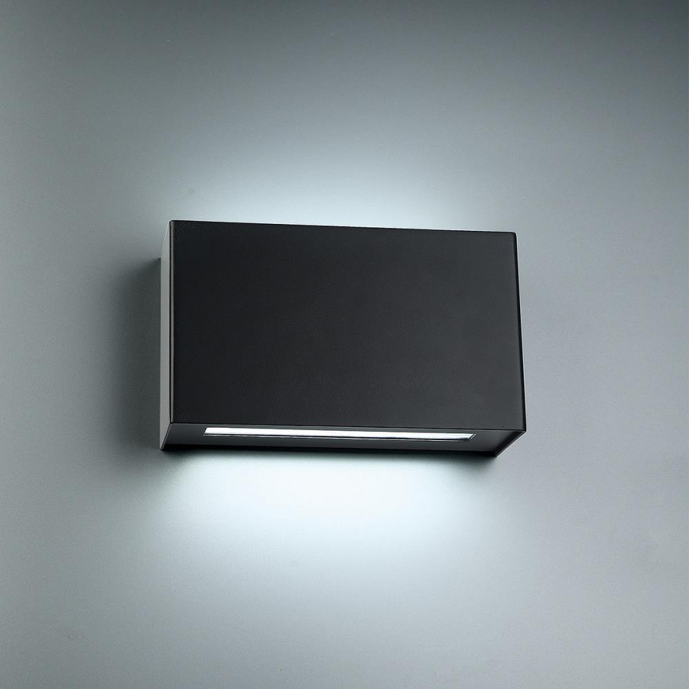 Black Aluminum Dimmable Direct Wired Electric Sconce