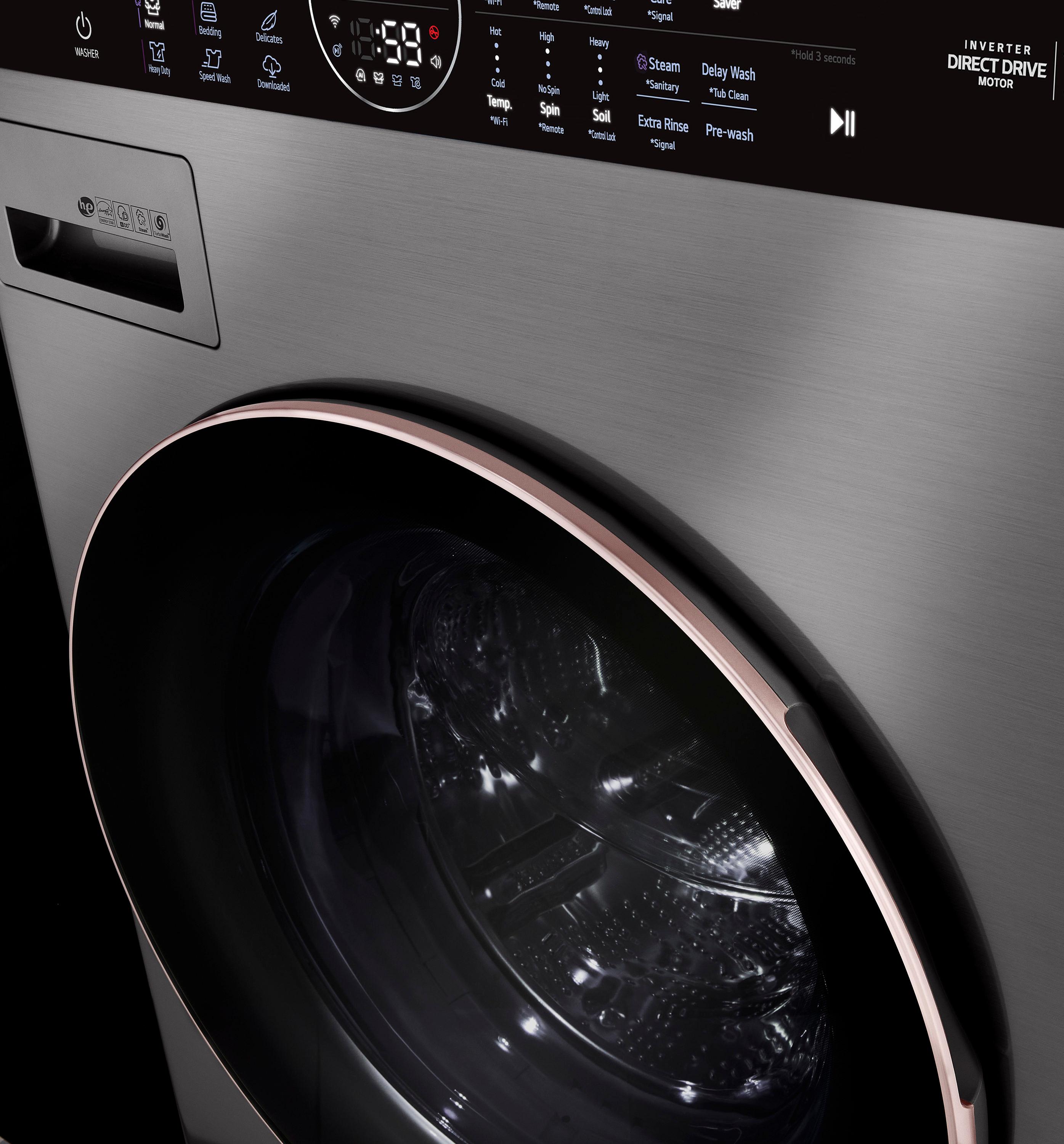 LG LG Single Unit Front Load WashTower with Center Control Washer and 7.4 cu. ft. Electric Dryer, 4.5 cu. ft. WKE100HVA