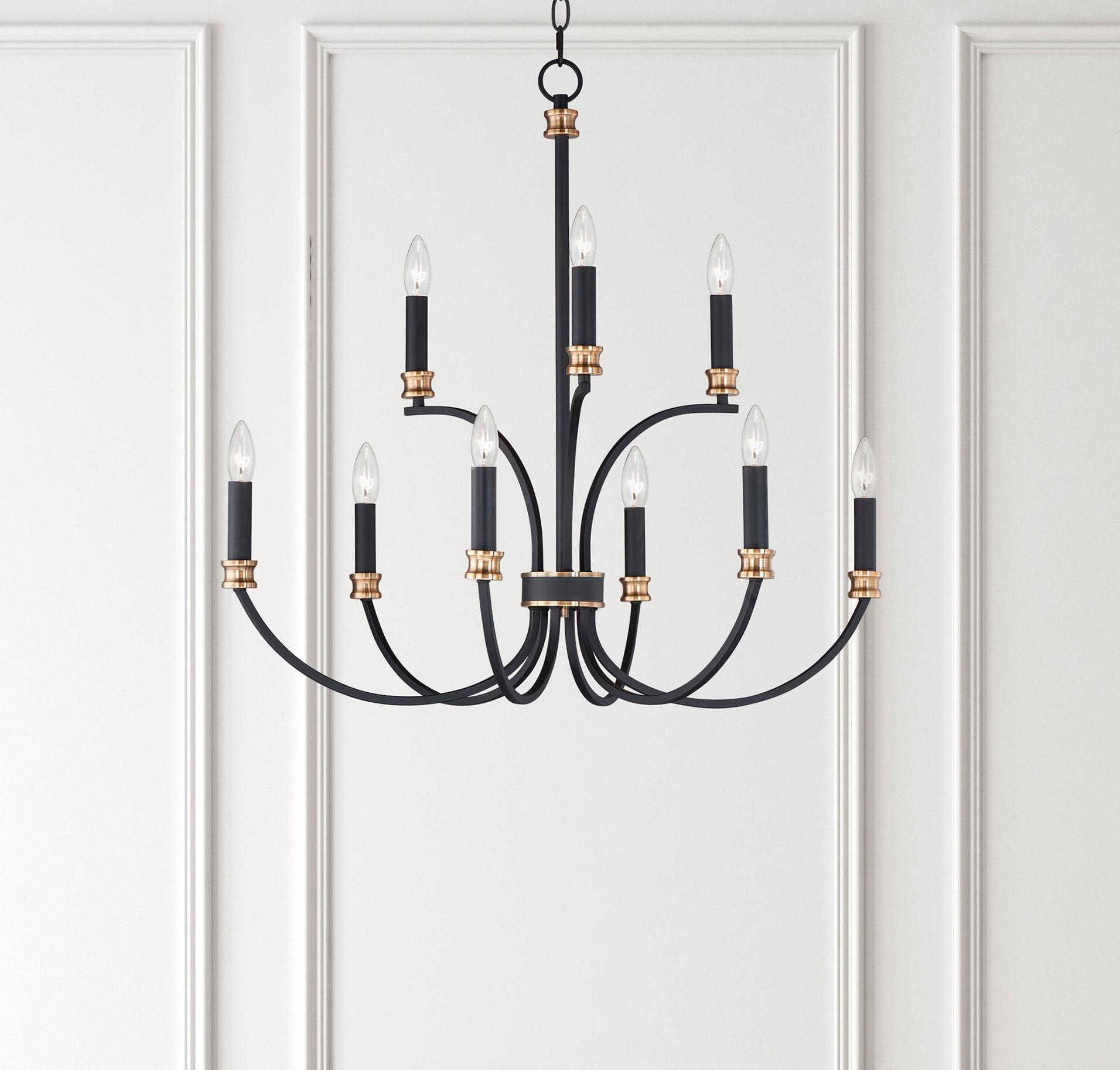 11377BKAB-Maxim Lighting-Charlton - 9 Light Chandelier     -Traditional Installation