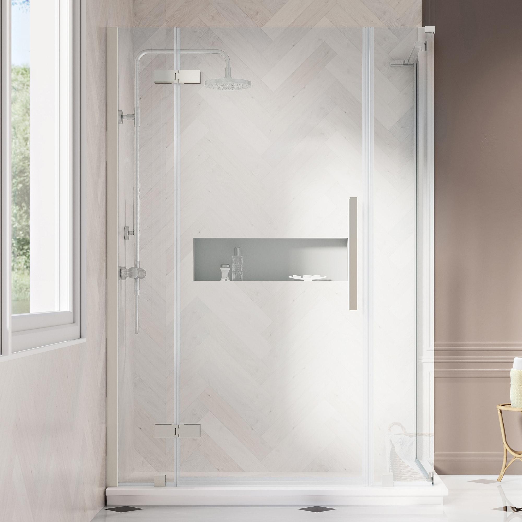 Endless Tampa 46" W x 72" H Corner Frameless Shower Kit, Door, 2 Panel
